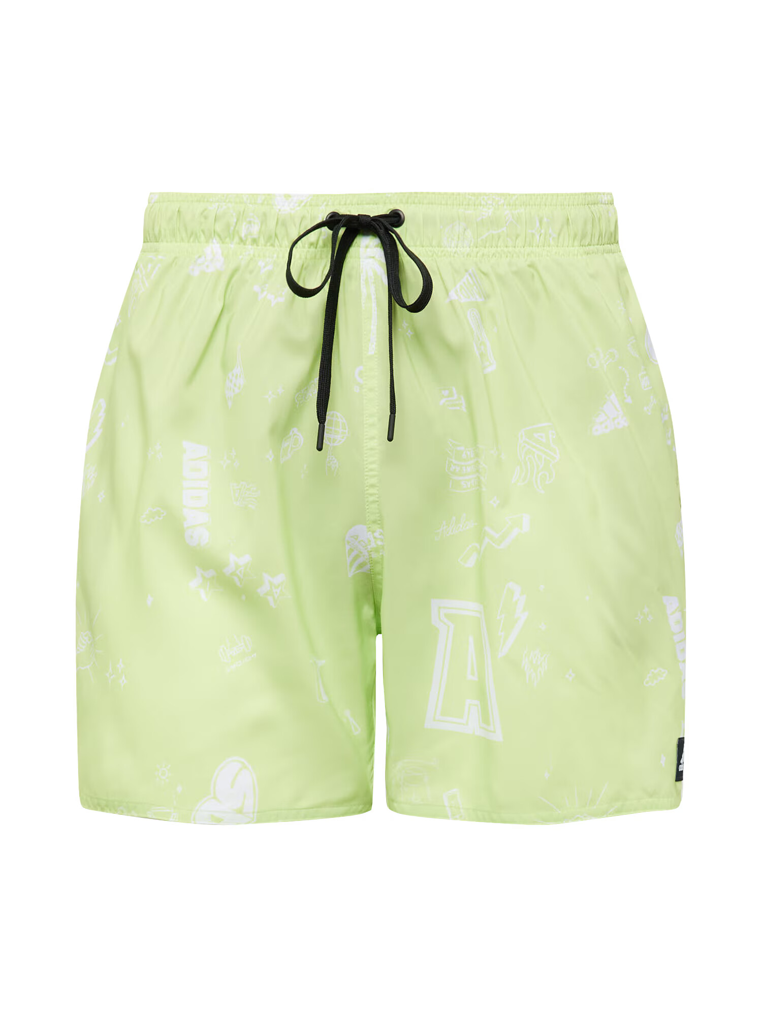 ADIDAS SPORTSWEAR Αθλητικό ανδρικό μαγιό 'Brand Love Clx Short-' μοσχολέμονο / λευκό - Pepit.gr