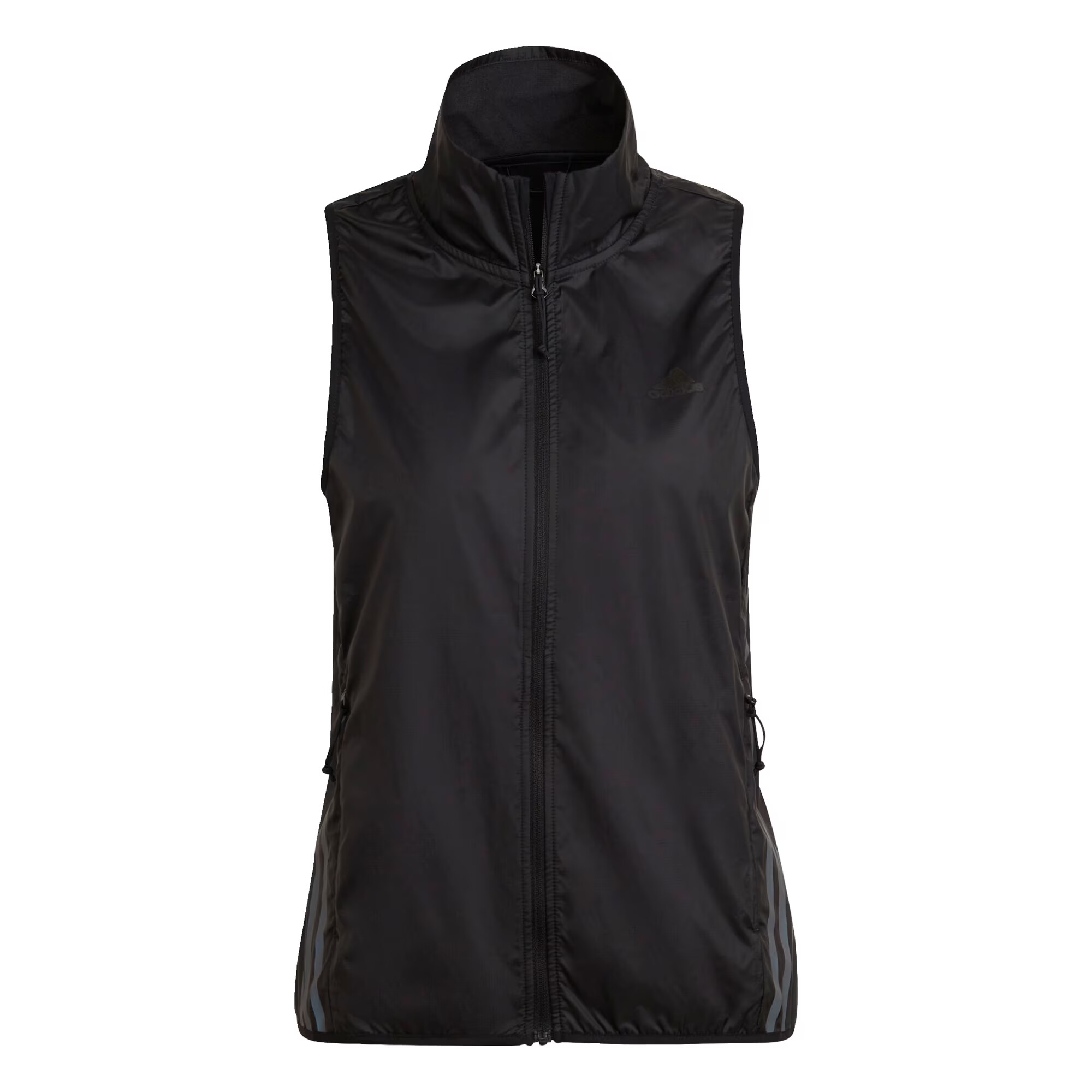 ADIDAS SPORTSWEAR Αθλητικό γιλέκο 'Run 3-Stripes Gilet' ασημόγκριζο / μαύρο - Pepit.gr