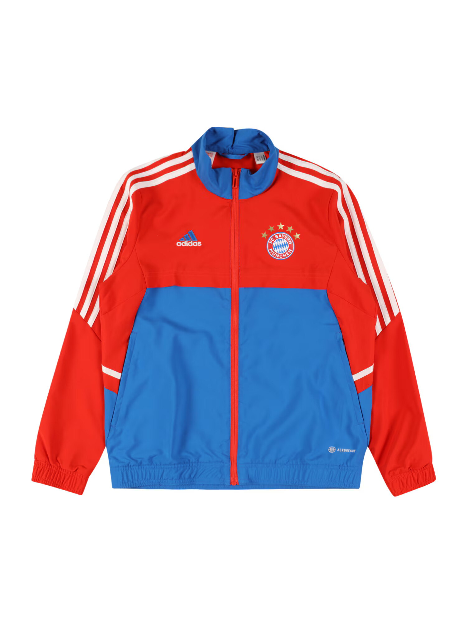 ADIDAS PERFORMANCE Αθλητικό μπουφάν 'FC Bayern München' μπλε / κόκκινο / λευκό - Pepit.gr