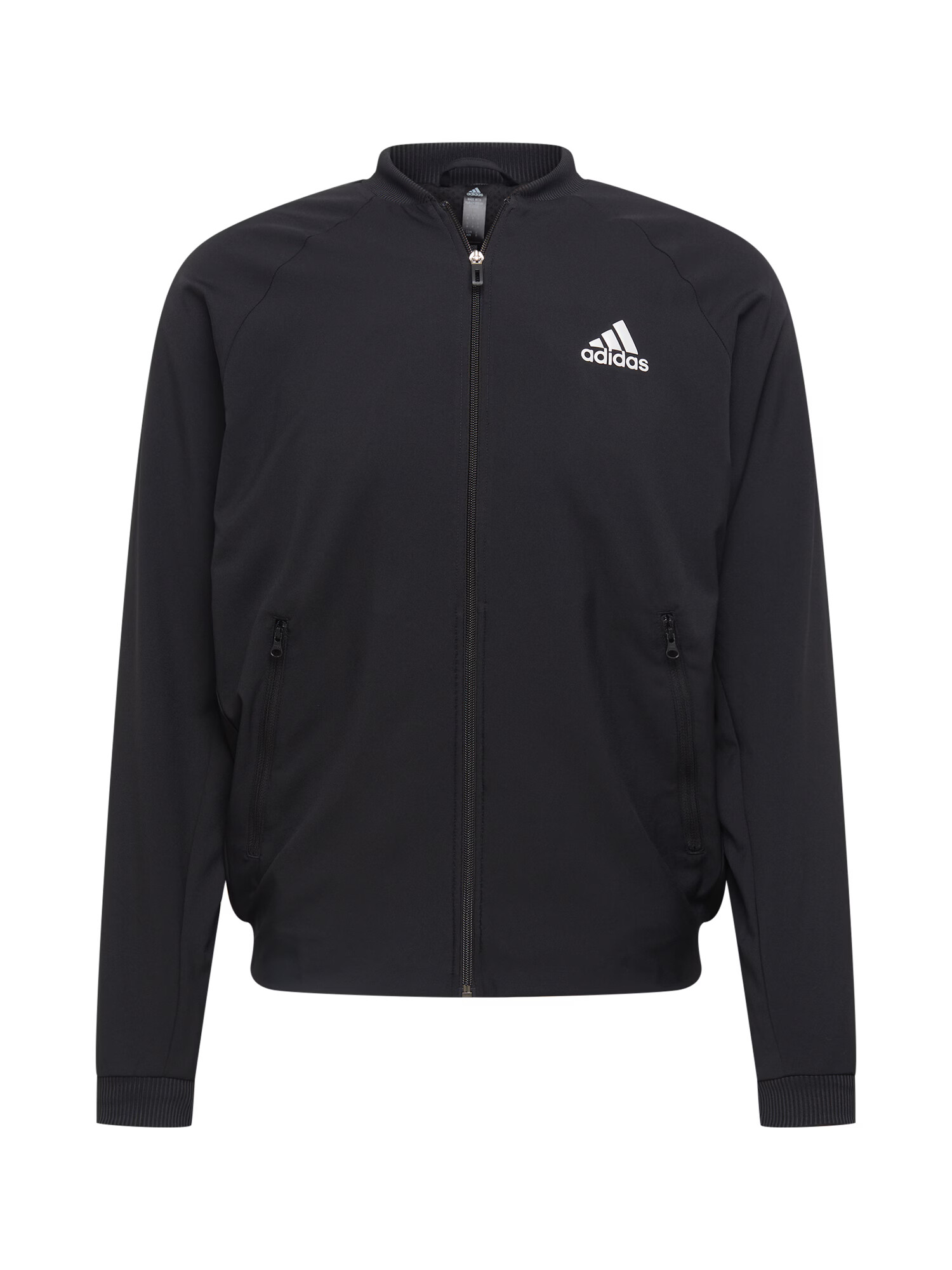 ADIDAS SPORTSWEAR Αθλητικό μπουφάν μαύρο / λευκό - Pepit.gr