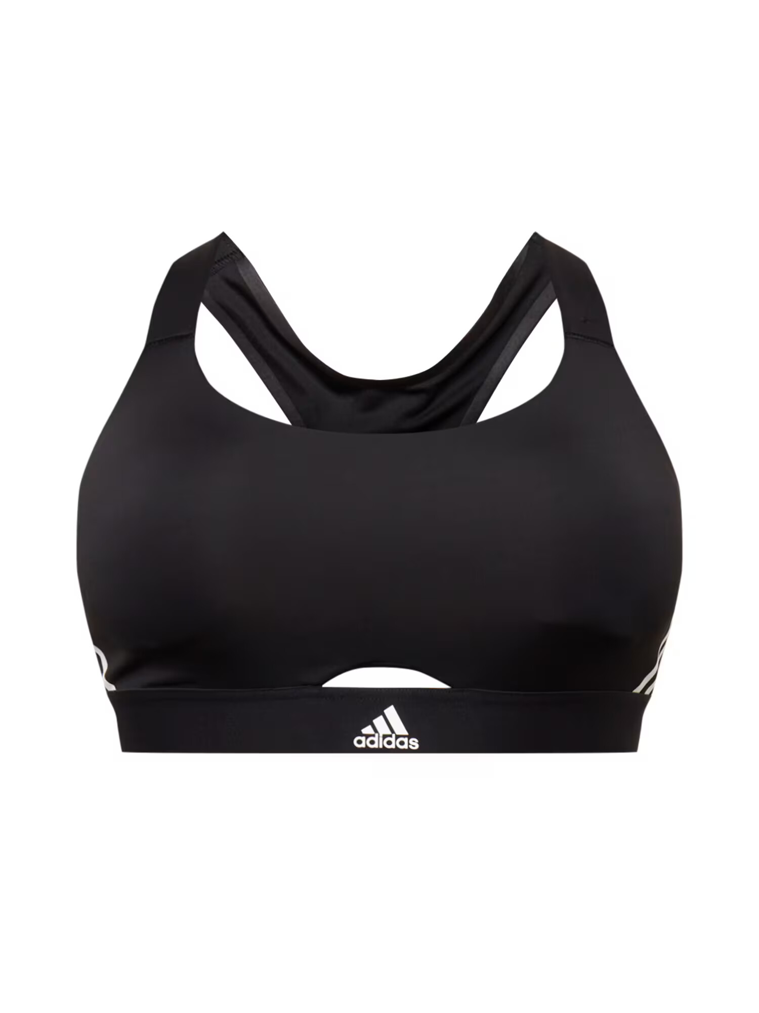 ADIDAS SPORTSWEAR Αθλητικό σουτιέν μαύρο / λευκό - Pepit.gr