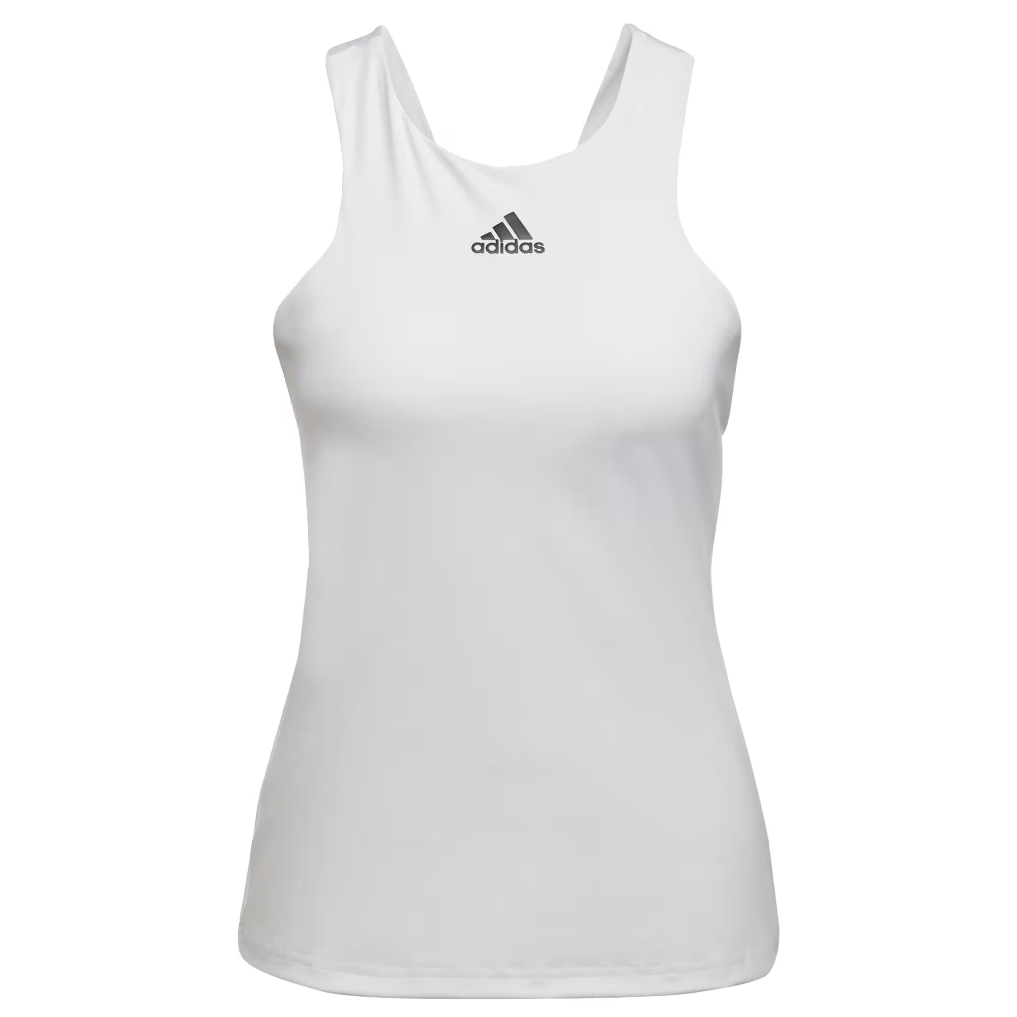 ADIDAS SPORTSWEAR Αθλητικό τοπ ανθρακί / λευκό - Pepit.gr