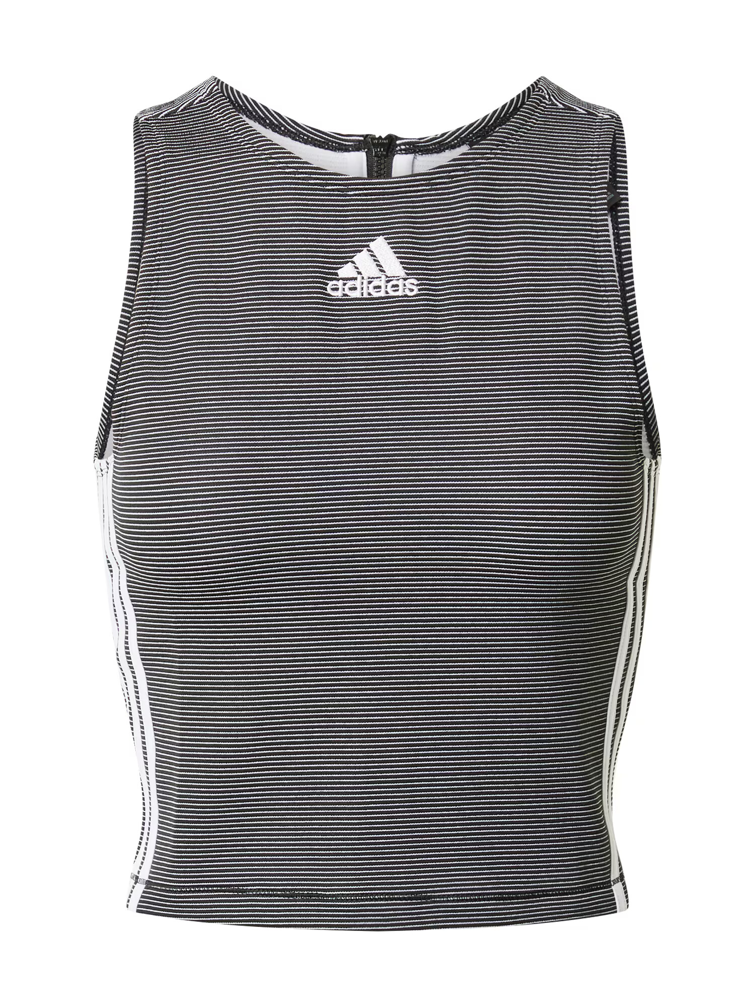 ADIDAS SPORTSWEAR Αθλητικό τοπ μαύρο / λευκό - Pepit.gr