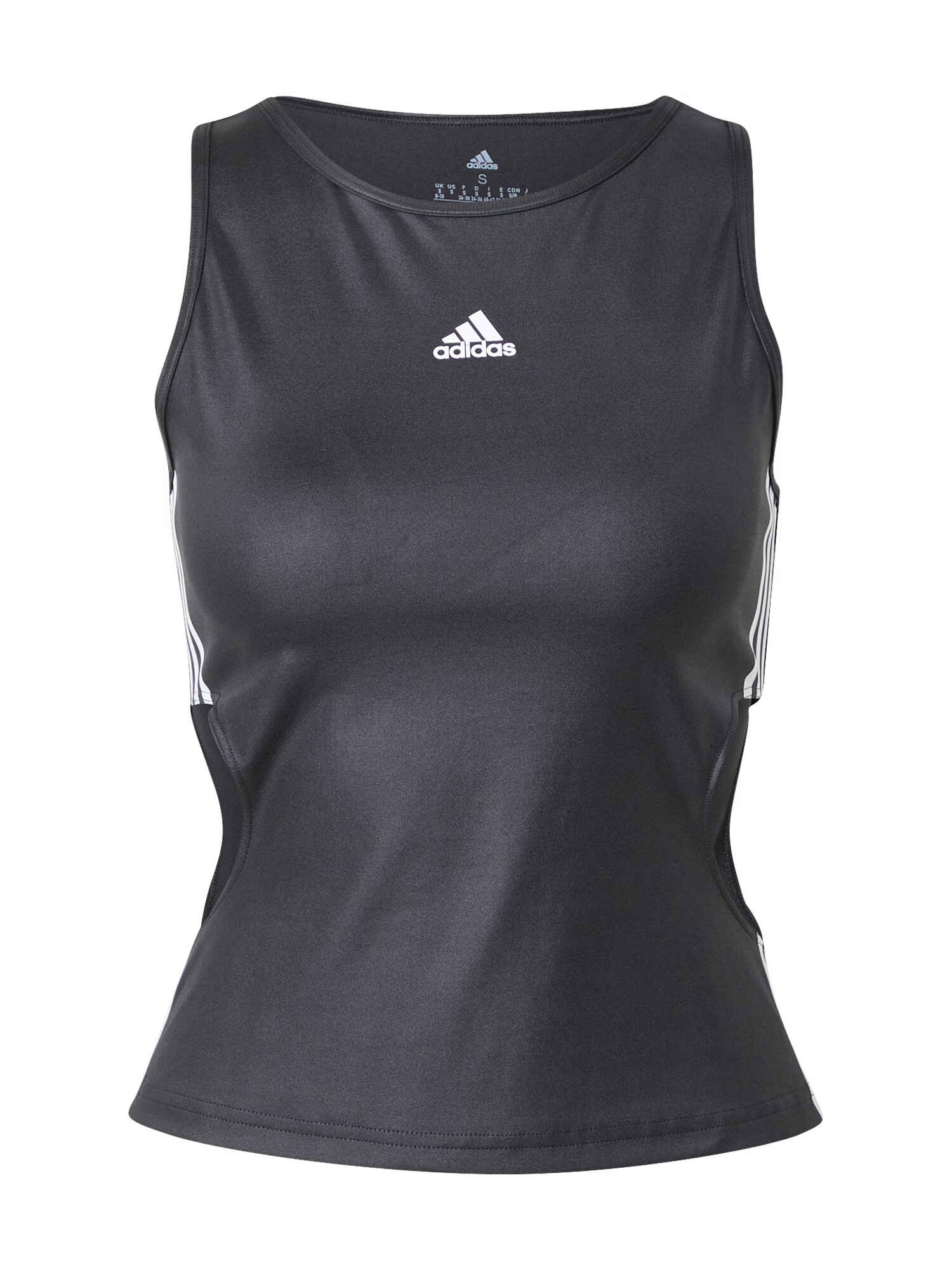 ADIDAS SPORTSWEAR Αθλητικό τοπ μαύρο / λευκό - Pepit.gr