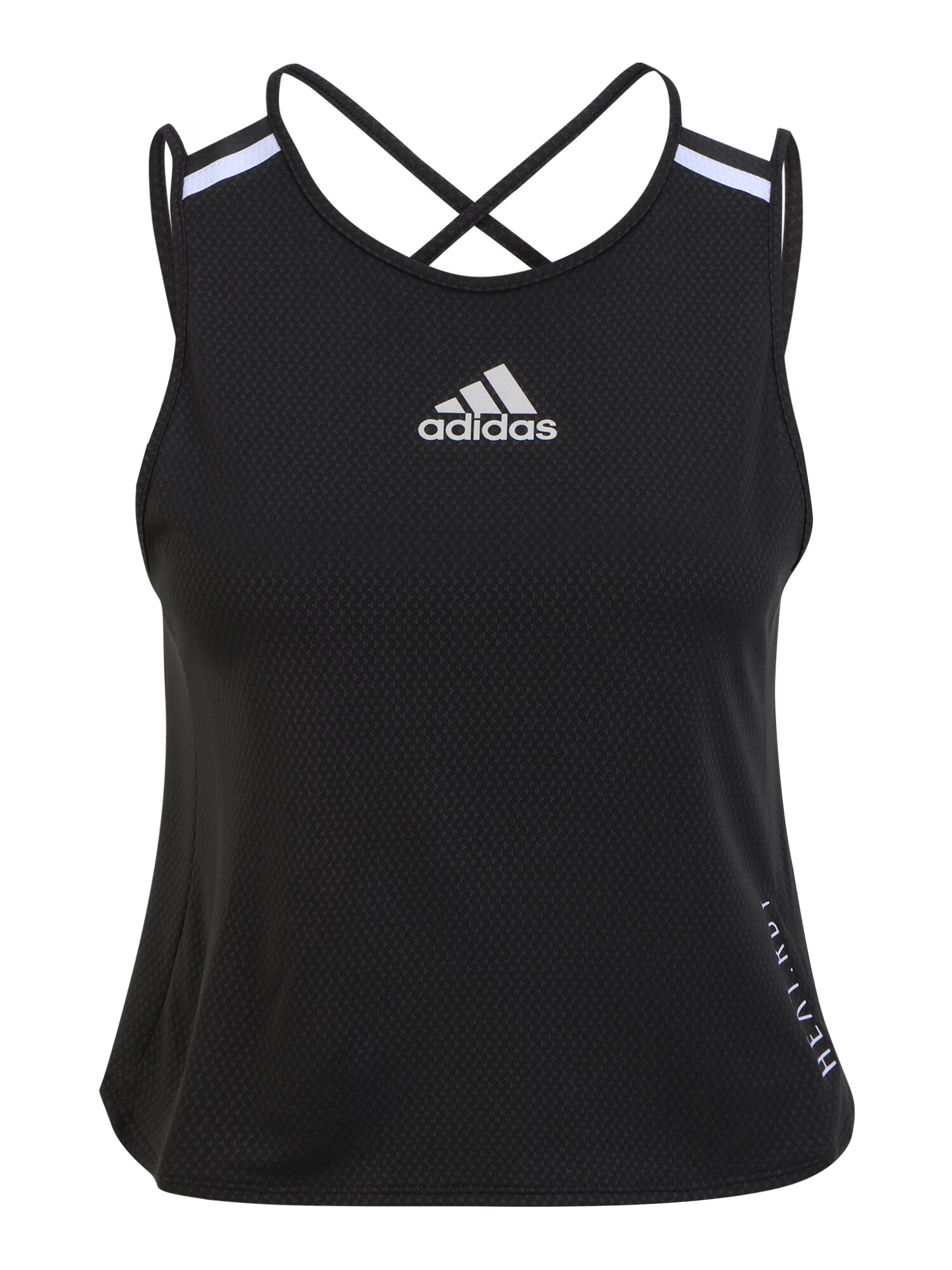 ADIDAS SPORTSWEAR Αθλητικό τοπ μαύρο / λευκό - Pepit.gr