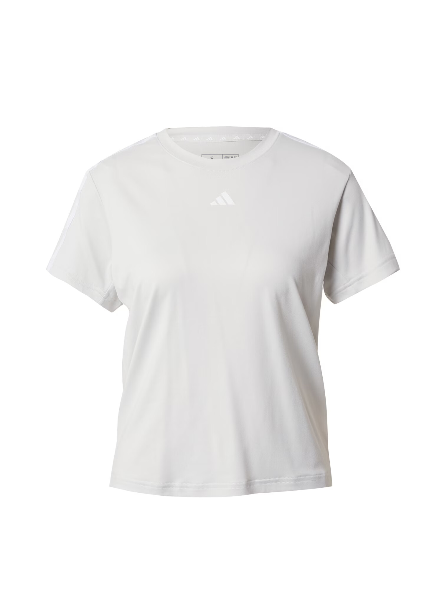 ADIDAS PERFORMANCE Λειτουργικό μπλουζάκι 'Aeroready Train Essentials 3-Stripes' ανοικτό γκρι / λευκό - Pepit.gr