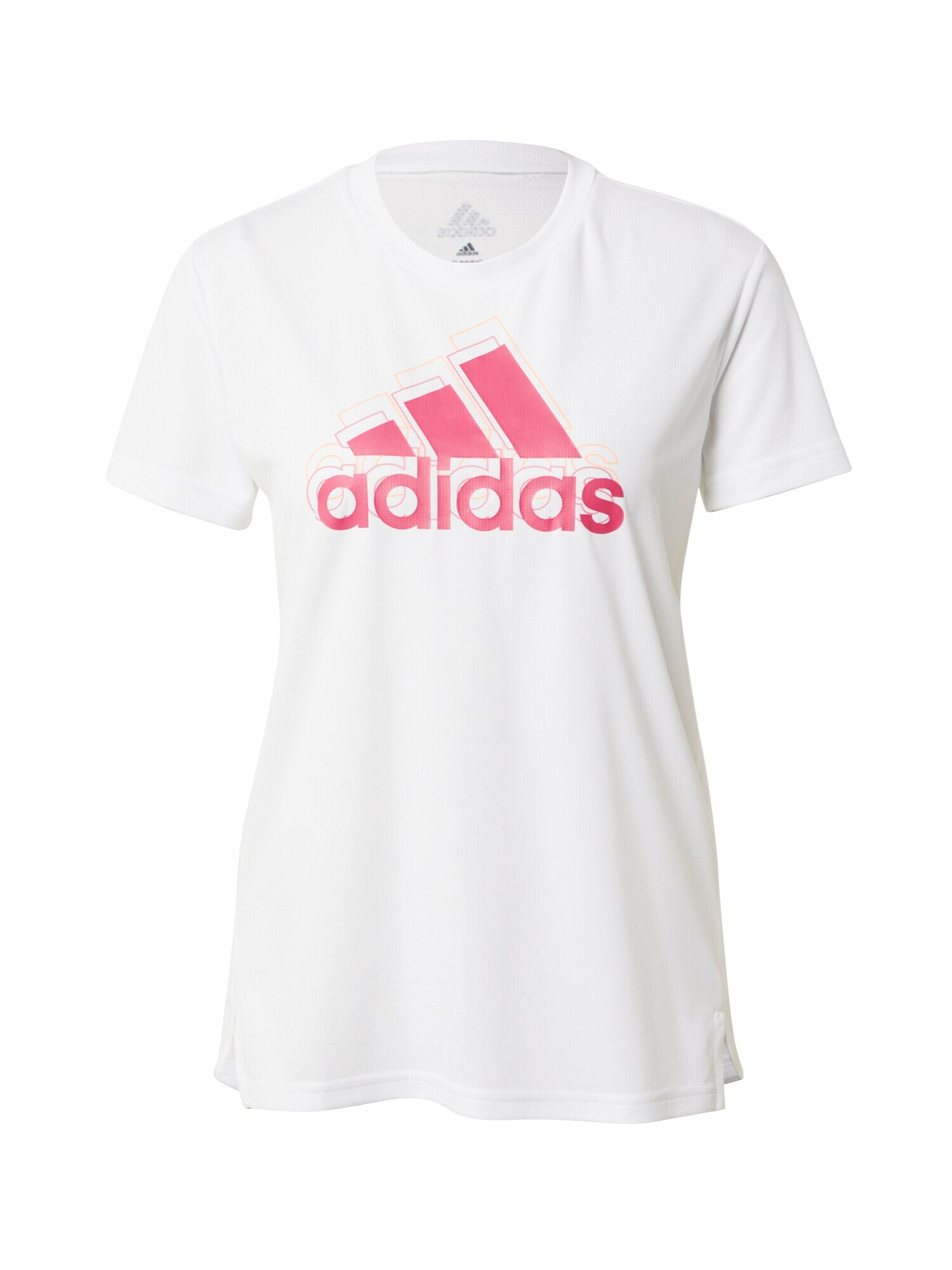 ADIDAS PERFORMANCE Λειτουργικό μπλουζάκι ανοικτό πορτοκαλί / ανοικτό ροζ / λευκό - Pepit.gr