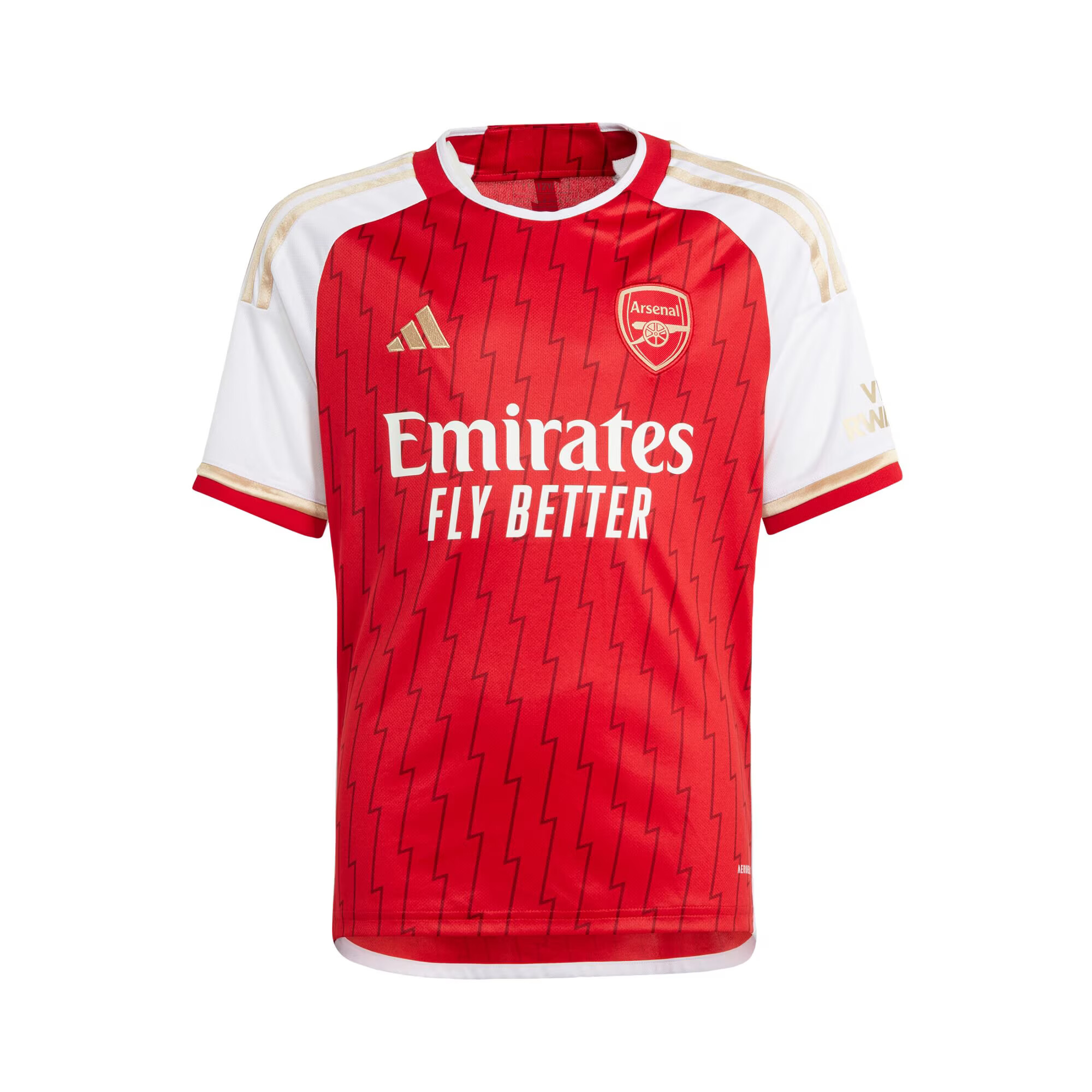 ADIDAS PERFORMANCE Λειτουργικό μπλουζάκι 'Arsenal 23/24 Home' μπεζ / κόκκινο / λευκό - Pepit.gr