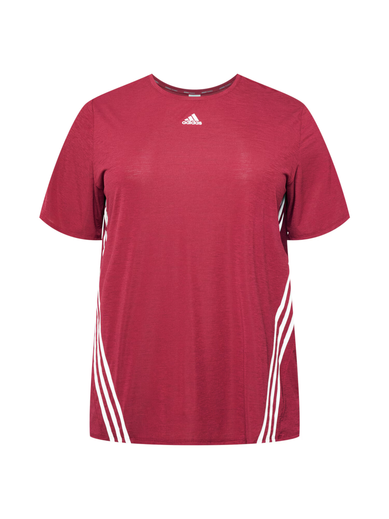 ADIDAS PERFORMANCE Λειτουργικό μπλουζάκι βουργουνδί / λευκό - Pepit.gr