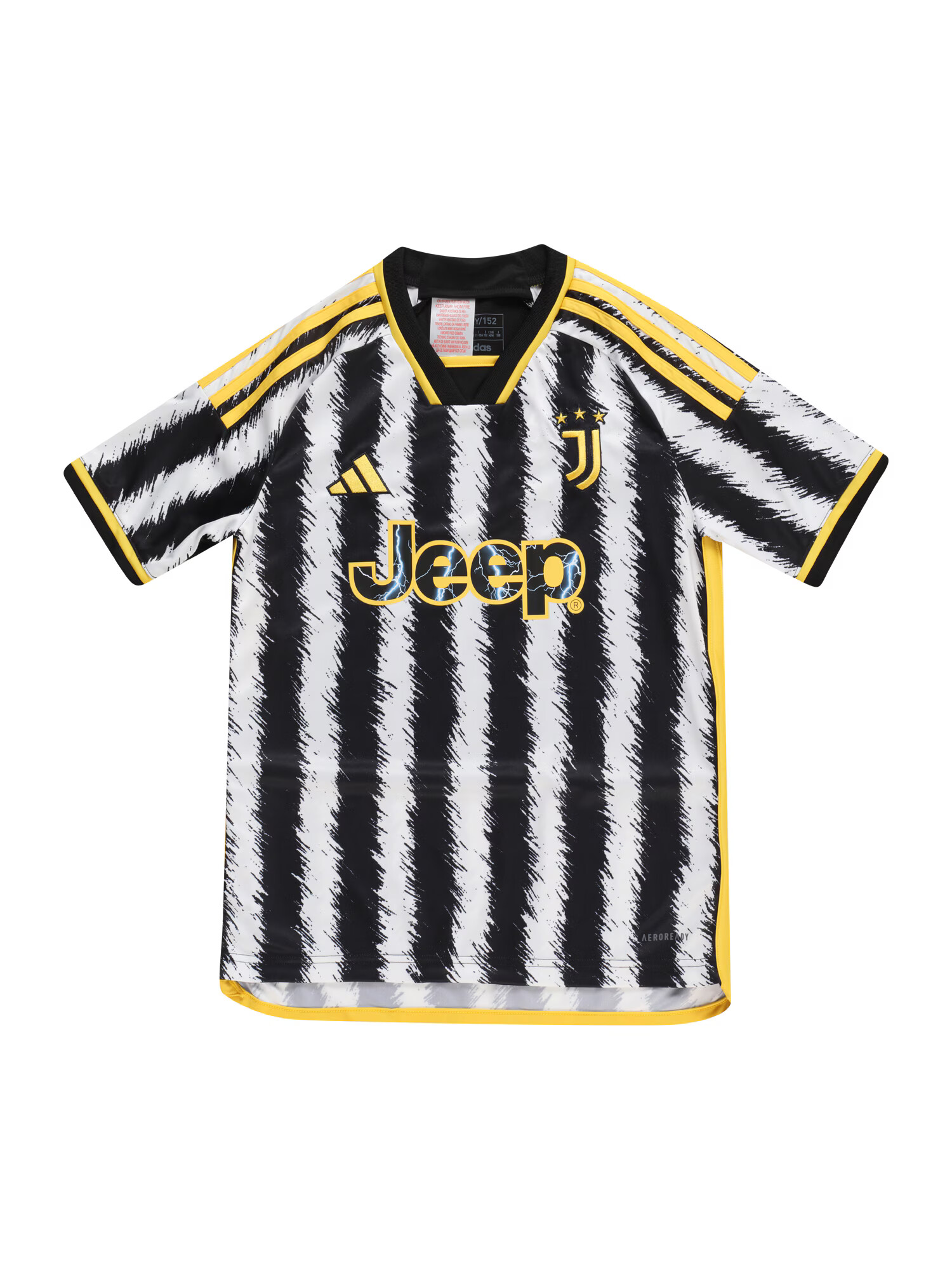 ADIDAS PERFORMANCE Λειτουργικό μπλουζάκι 'Juventus Turin 2023/2024 Home' κίτρινο / μαύρο / λευκό - Pepit.gr