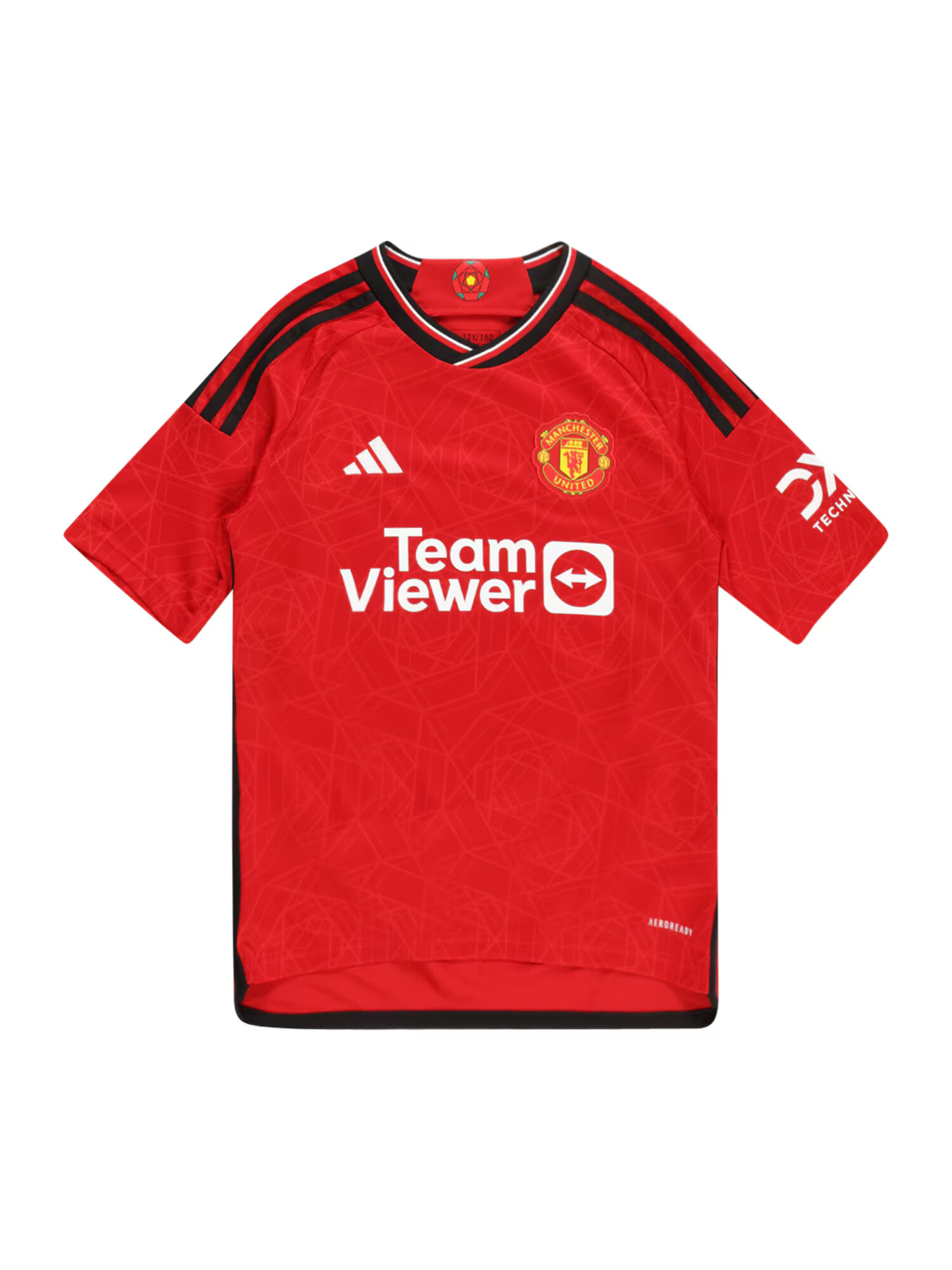 ADIDAS PERFORMANCE Λειτουργικό μπλουζάκι 'Manchester United 23/24 Home' κόκκινο / ανοικτό κόκκινο / μαύρο / λευκό - Pepit.gr