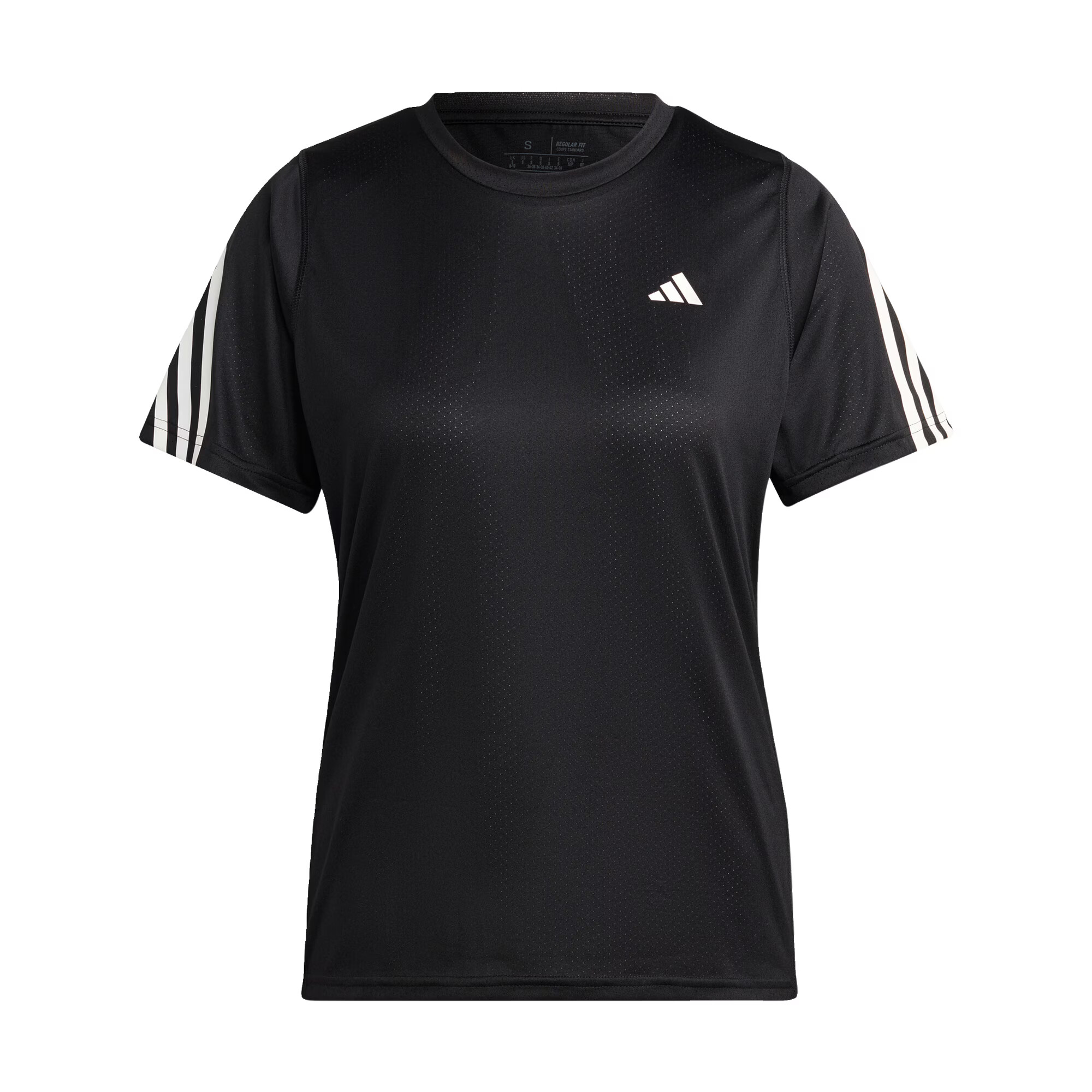 ADIDAS PERFORMANCE Λειτουργικό μπλουζάκι 'Run Icons 3-Stripes Low-Carbon' μαύρο / λευκό - Pepit.gr