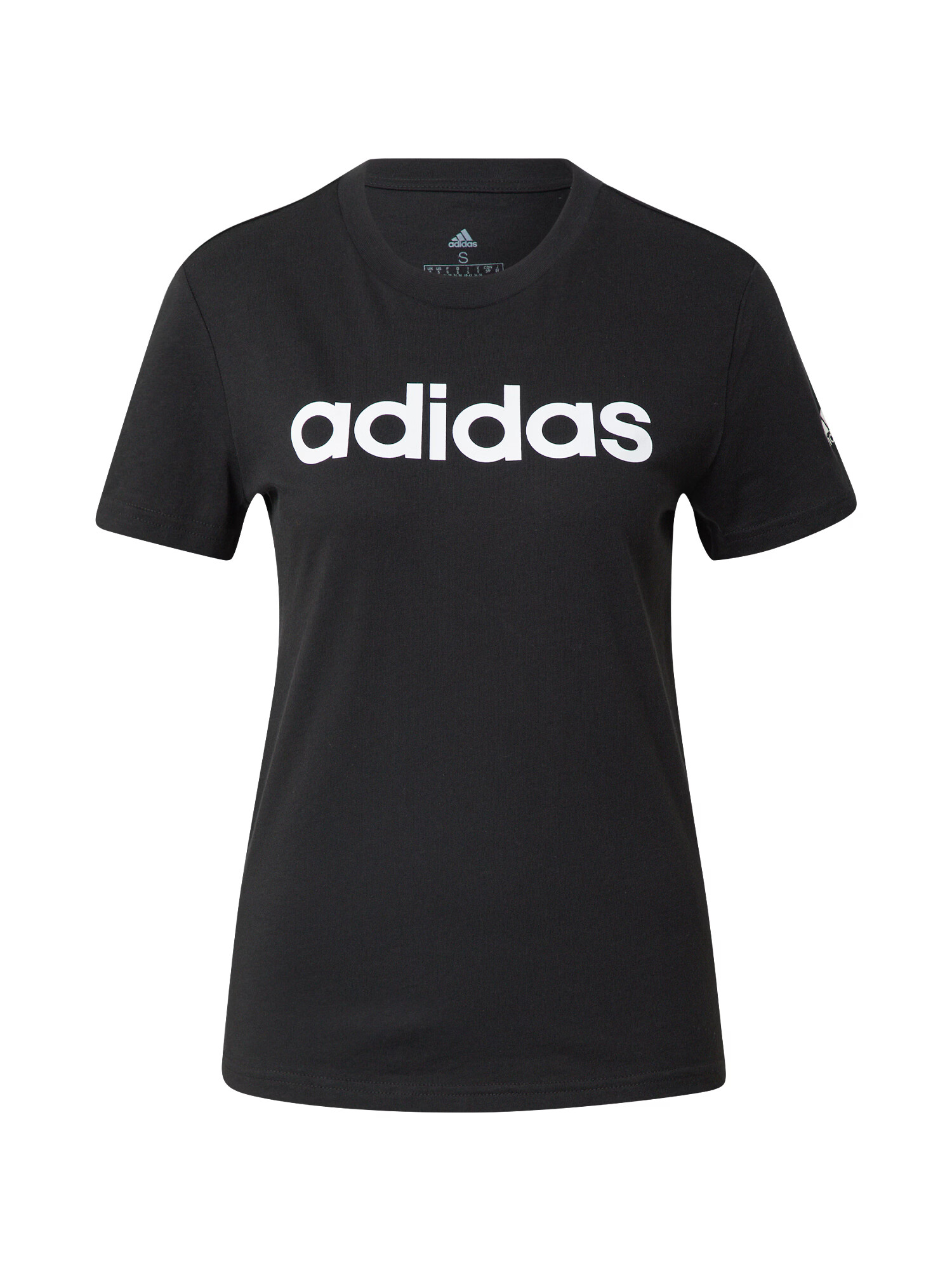 ADIDAS SPORTSWEAR Λειτουργικό μπλουζάκι 'Essentials Logo' μαύρο / λευκό - Pepit.gr