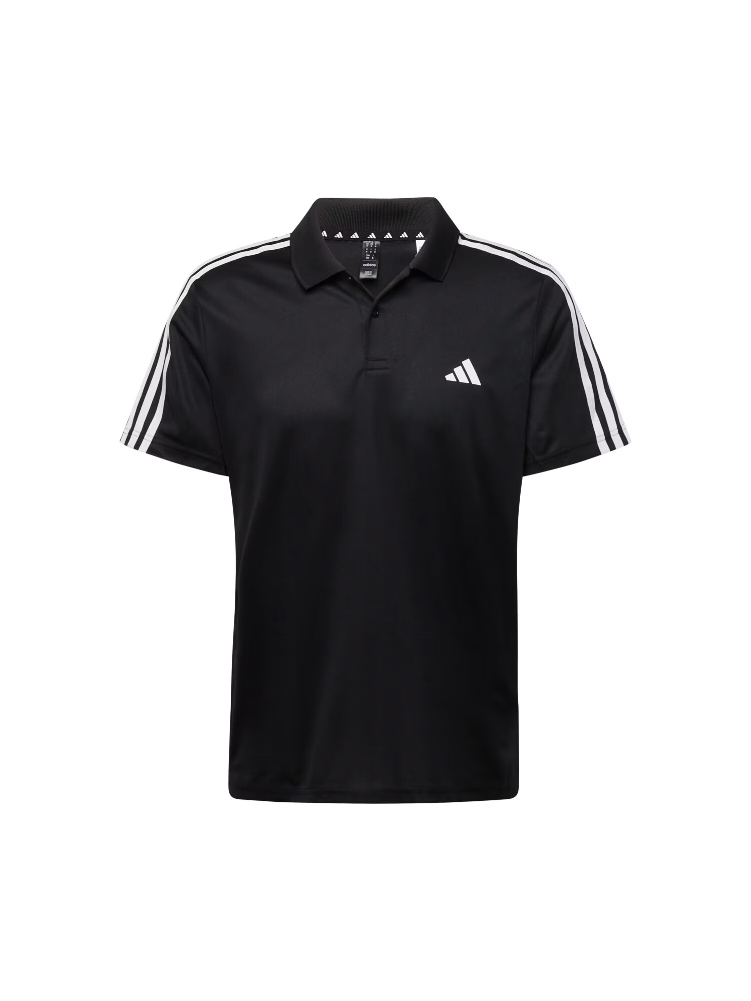 ADIDAS PERFORMANCE Λειτουργικό μπλουζάκι 'Train Essentials Piqué 3-Stripes' μαύρο / φυσικό λευκό - Pepit.gr