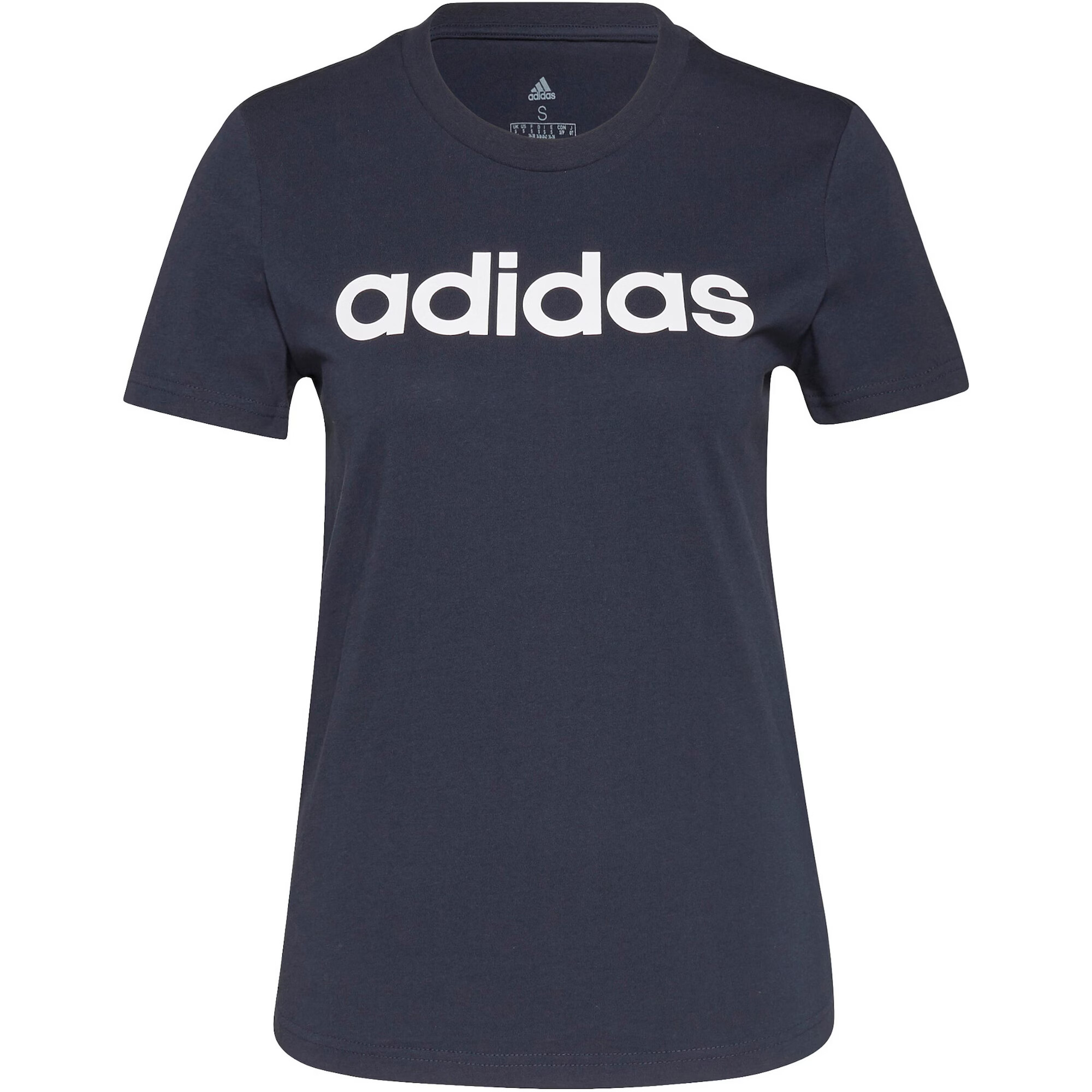 ADIDAS SPORTSWEAR Λειτουργικό μπλουζάκι 'Essentials Logo' ναυτικό μπλε / λευκό - Pepit.gr