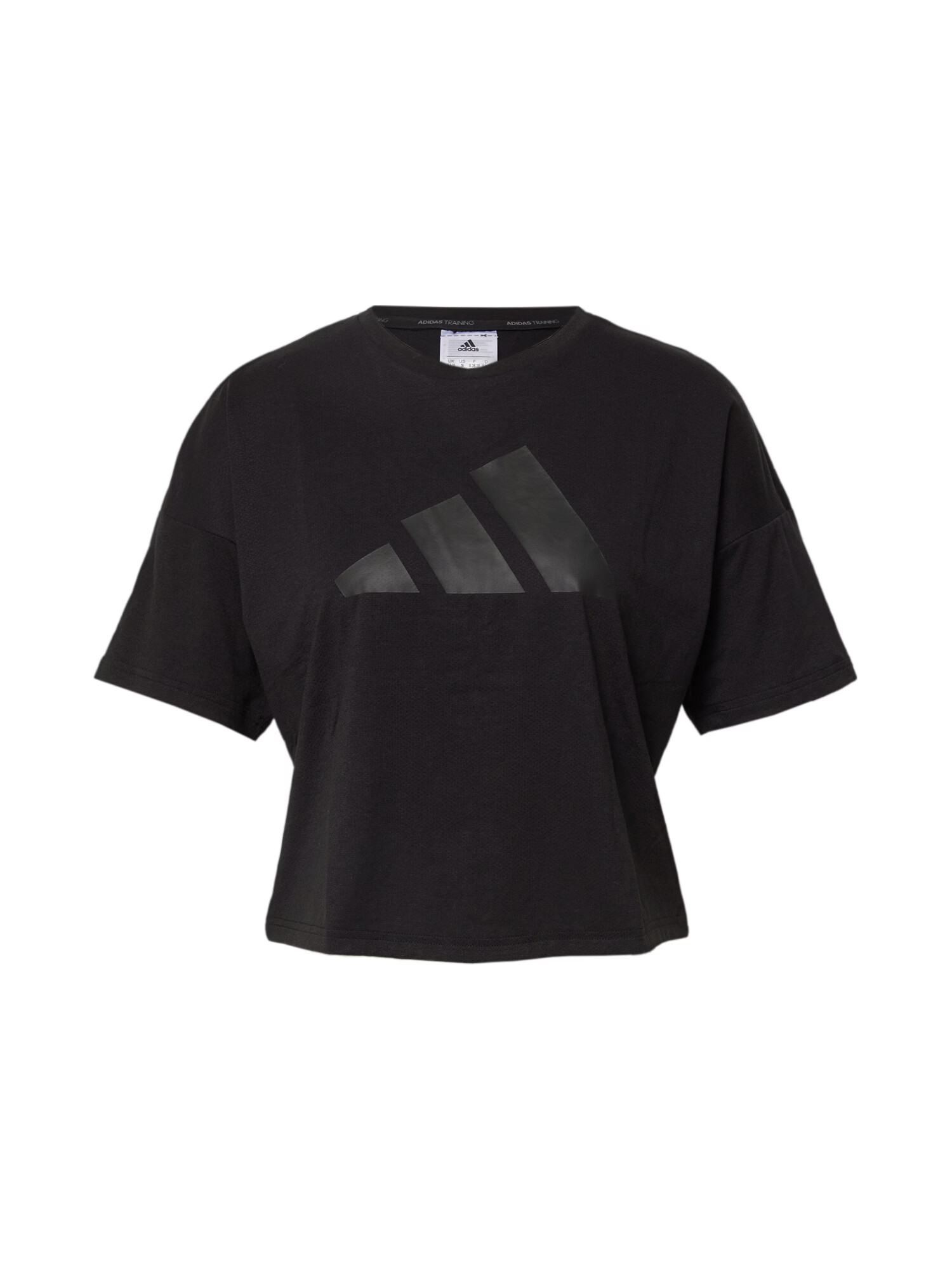 ADIDAS PERFORMANCE Λειτουργικό μπλουζάκι 'Train Icons 3 Bar Logo' σκούρο γκρι / μαύρο - Pepit.gr