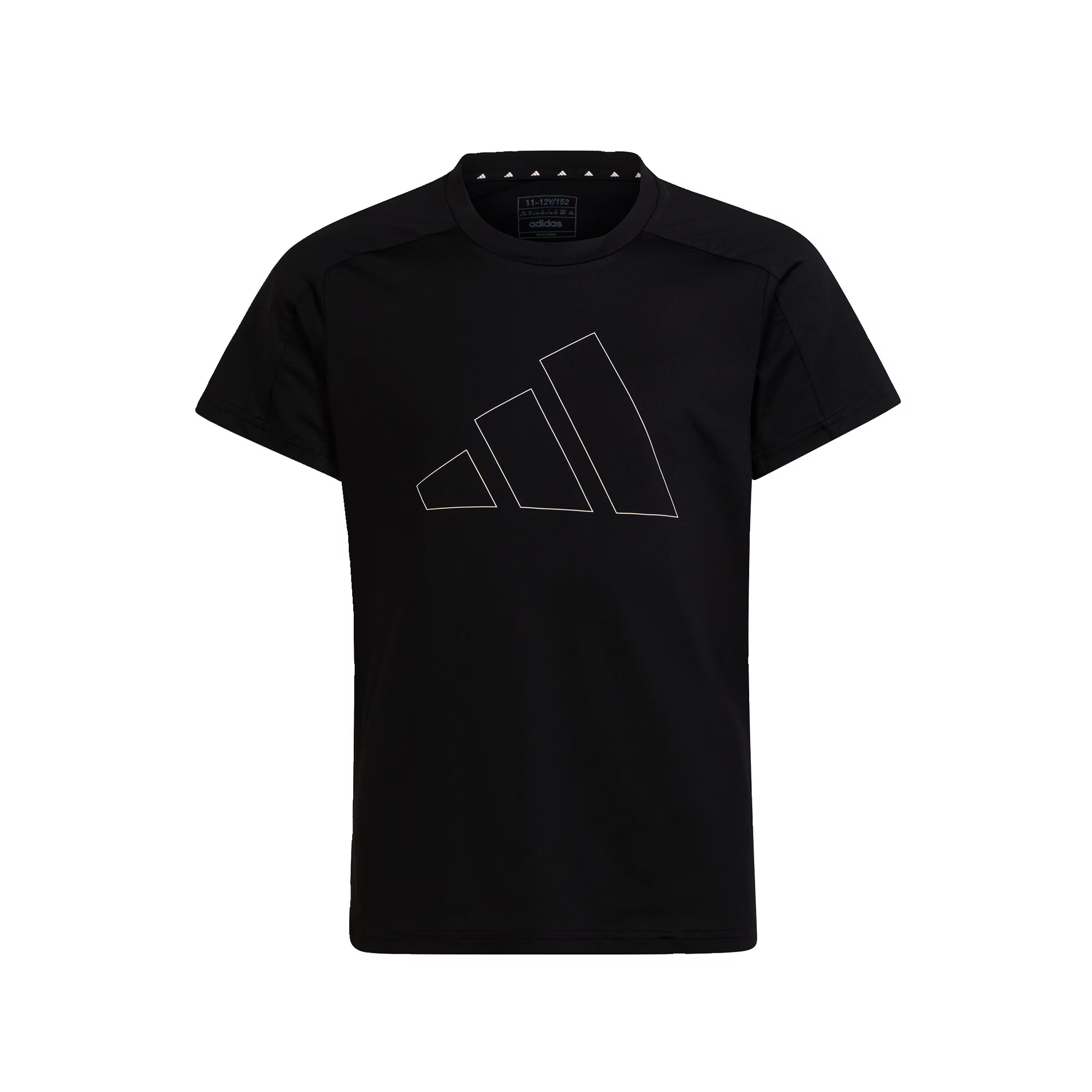 ADIDAS PERFORMANCE Λειτουργικό μπλουζάκι 'Essentials Aeroready -Fit Logo' μαύρο / λευκό - Pepit.gr