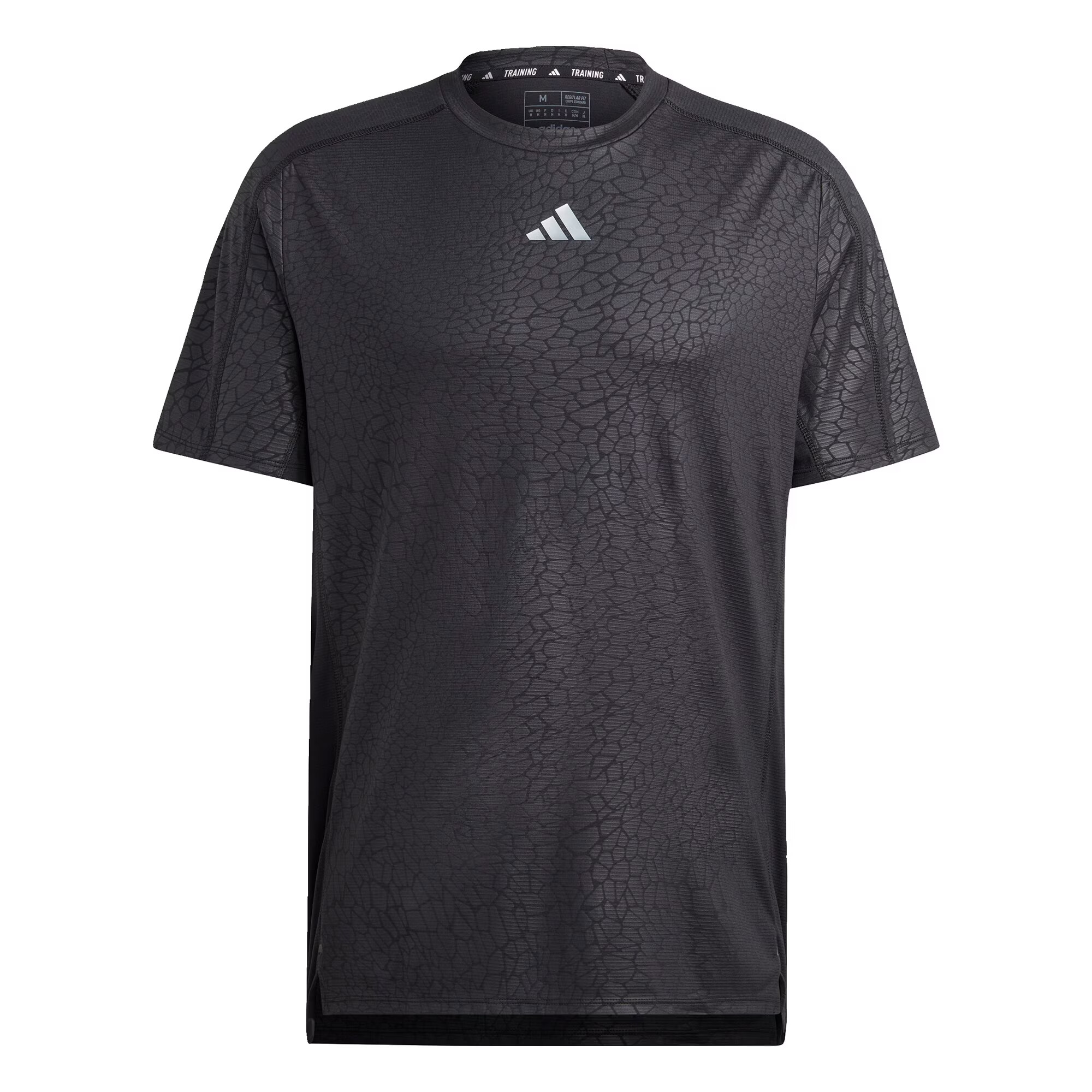 ADIDAS PERFORMANCE Λειτουργικό μπλουζάκι 'Workout Pu Print' ανθρακί / μαύρο / λευκό - Pepit.gr