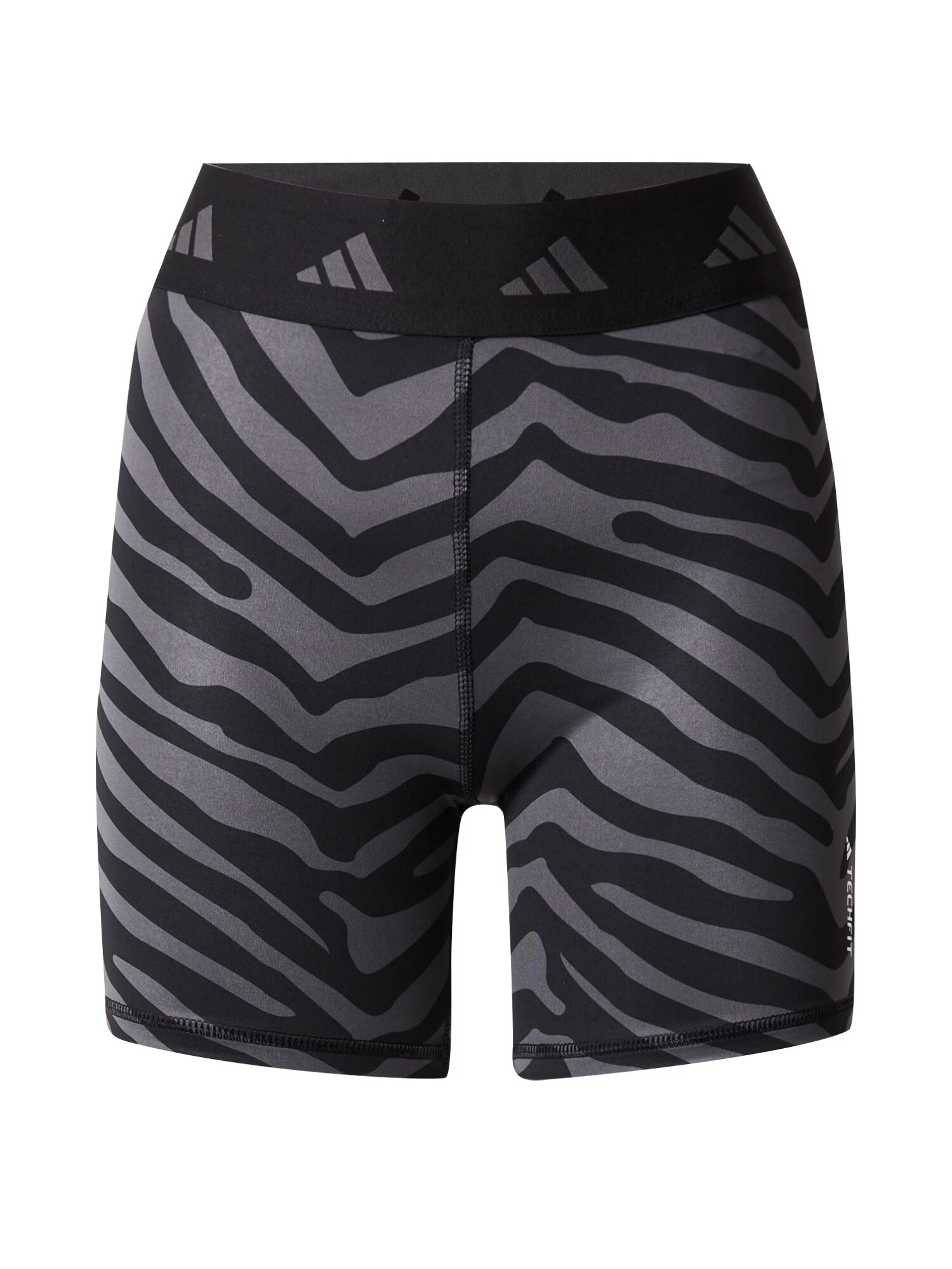 ADIDAS PERFORMANCE Παντελόνι φόρμας 'Hyperglam Techfit Zebra High-Waisted' ανθρακί / μαύρο - Pepit.gr