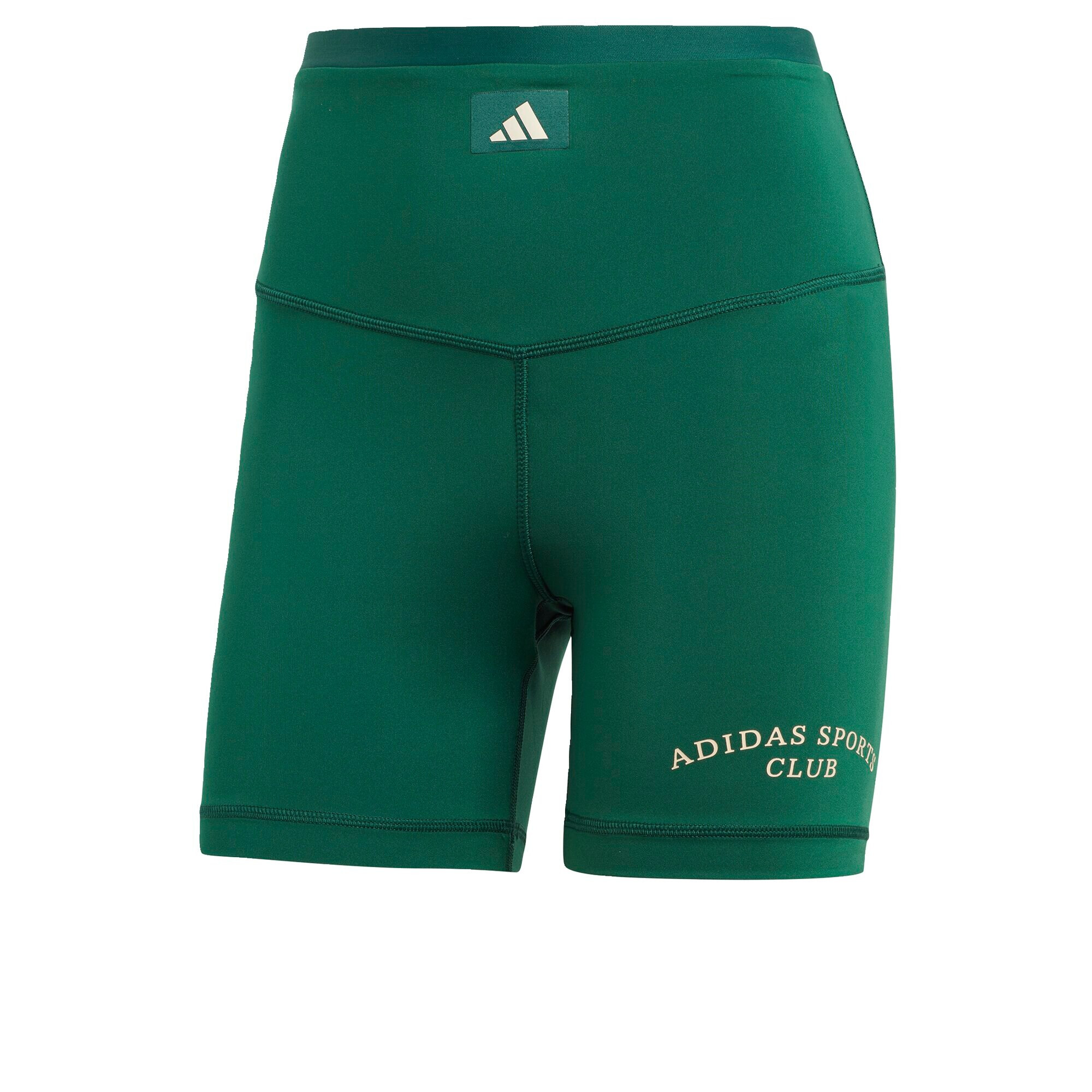 ADIDAS PERFORMANCE Παντελόνι φόρμας 'Sports Club High-Waist' μπεζ / σκούρο πράσινο / λευκό - Pepit.gr