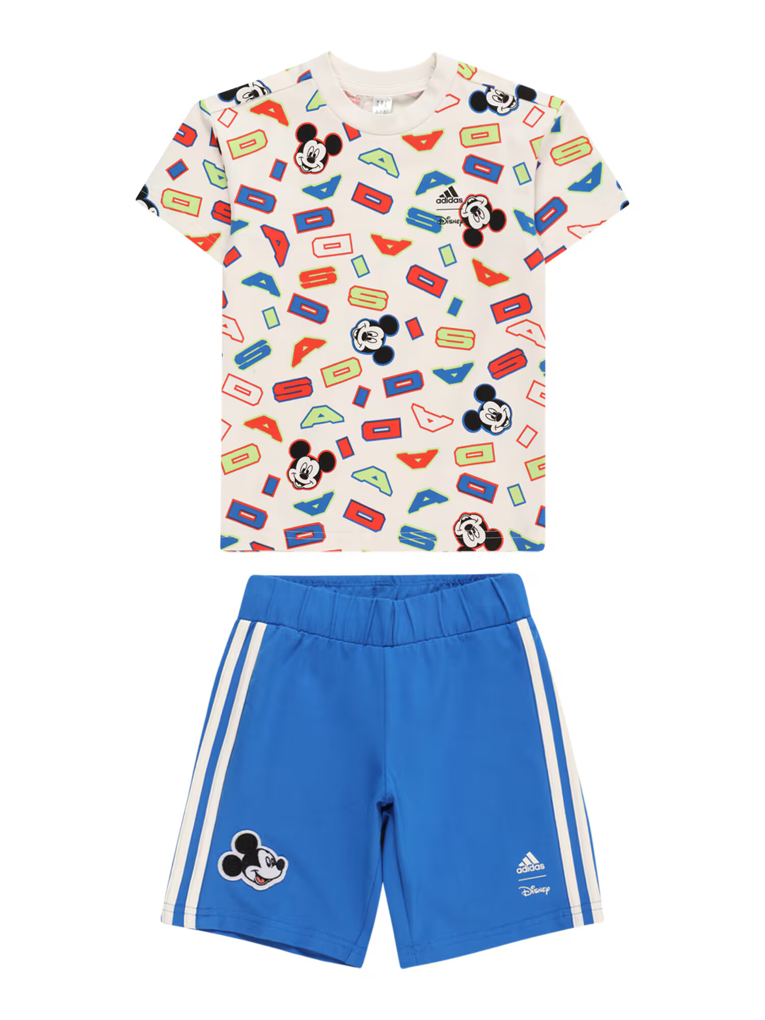 ADIDAS PERFORMANCE Φόρμα 'Disney Mickey Mouse' μπλε / ανοικτό πράσινο / πορτοκαλί / λευκό - Pepit.gr