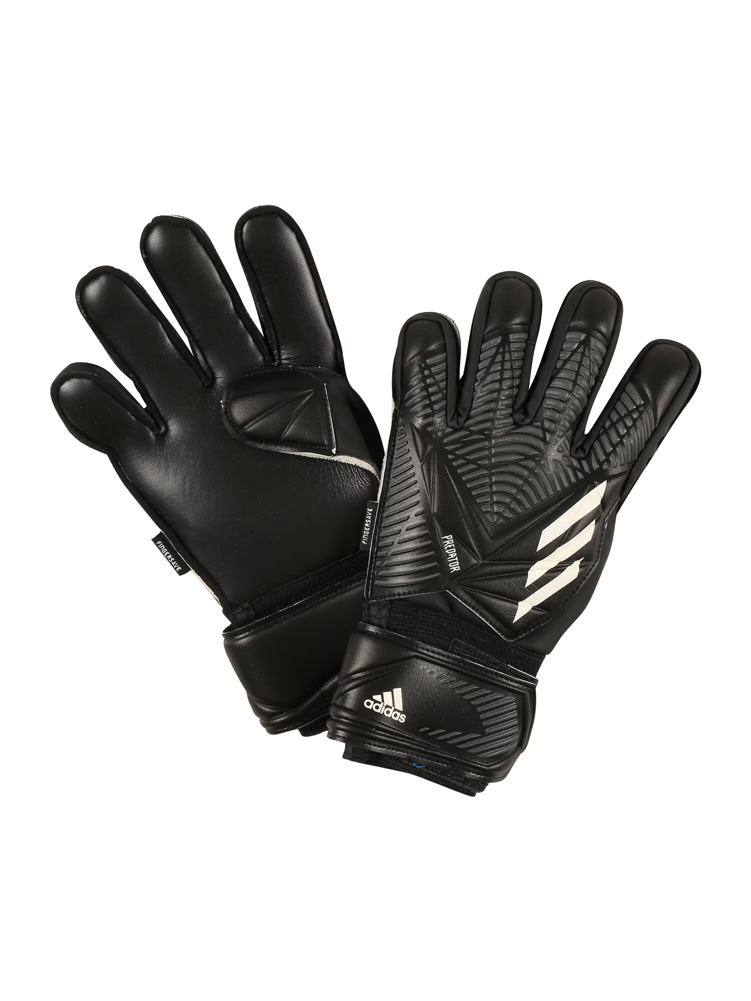 ADIDAS SPORTSWEAR Αθλητικά γάντια 'Predator Match Fingersave Goalkeeper' μαύρο / λευκό - Pepit.gr