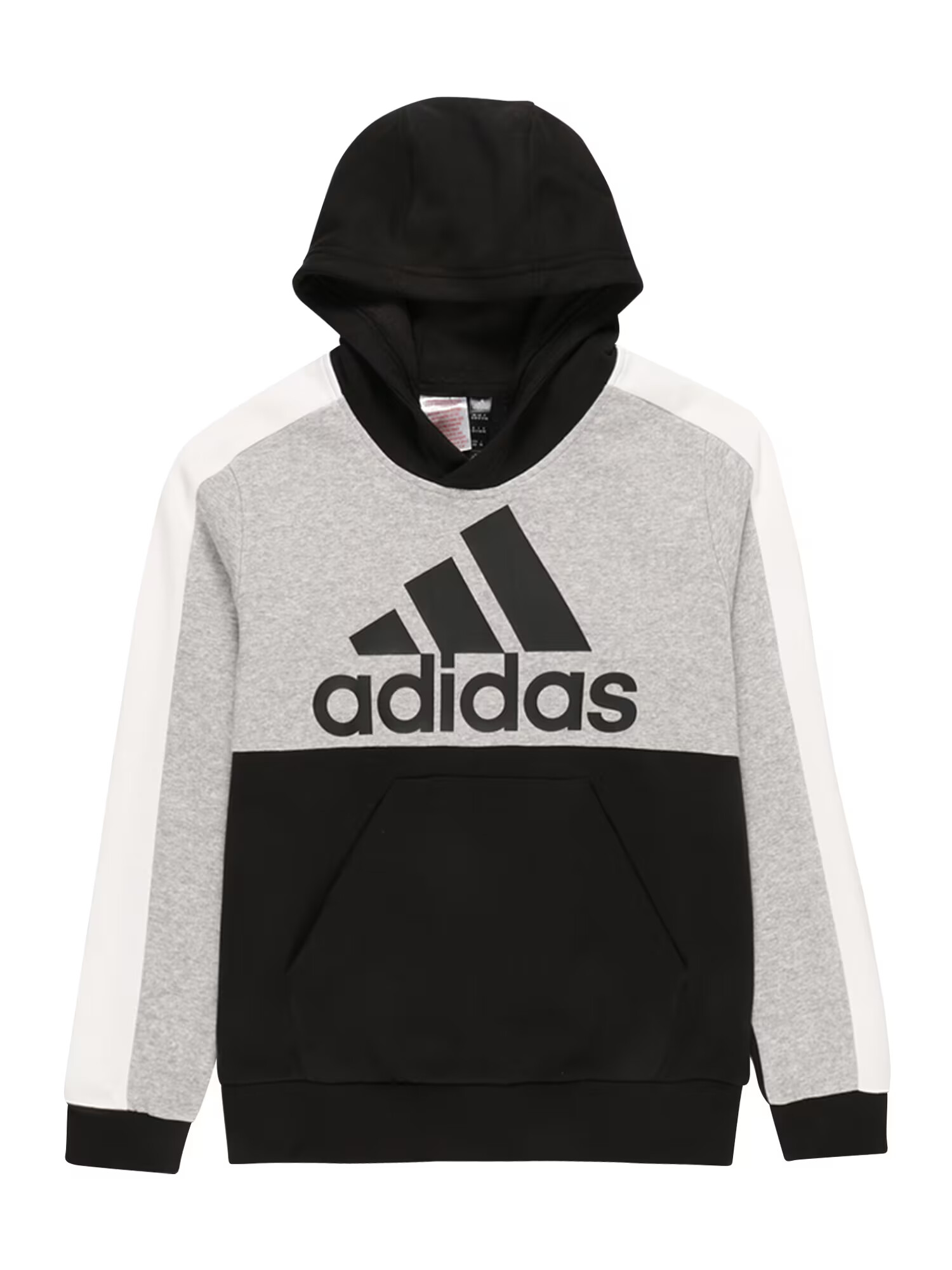 ADIDAS SPORTSWEAR Αθλητική μπλούζα φούτερ ανοικτό γκρι / μαύρο / λευκό - Pepit.gr