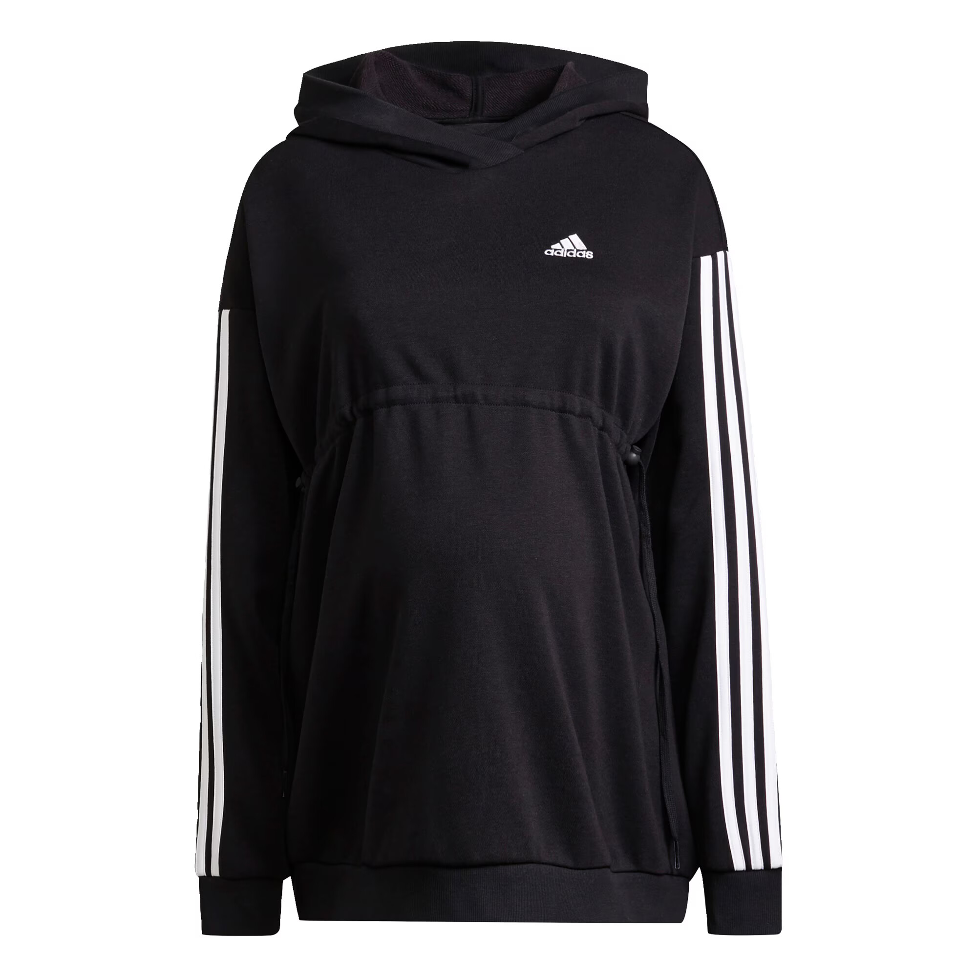 ADIDAS SPORTSWEAR Αθλητική μπλούζα φούτερ 'Essentials 3-Stripes ' μαύρο / λευκό - Pepit.gr