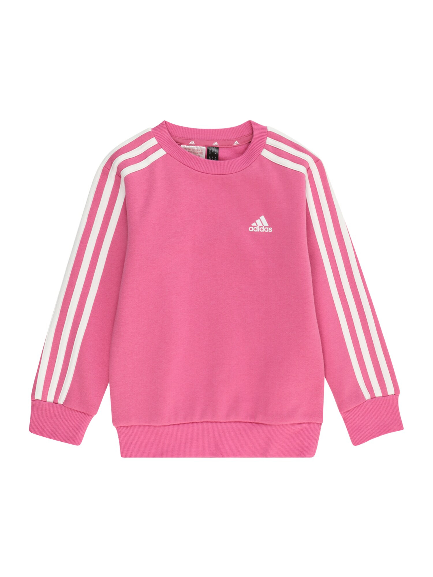 ADIDAS SPORTSWEAR Αθλητική μπλούζα φούτερ 'Essentials 3-Stripes ' φούξια / λευκό - Pepit.gr