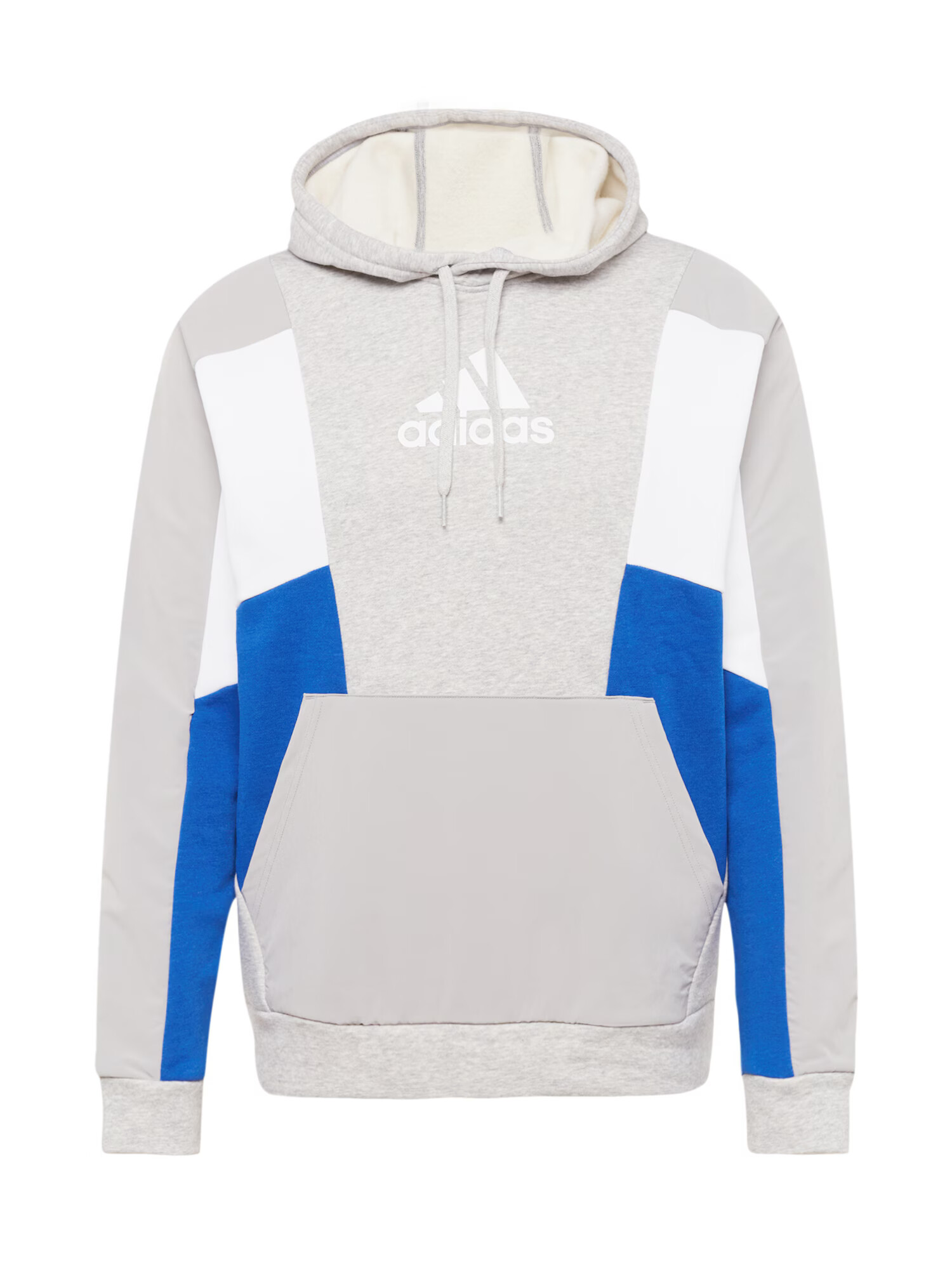 ADIDAS SPORTSWEAR Αθλητική μπλούζα φούτερ 'Essentials Colorblock' μπλε ουρανού / ανοικτό γκρι / λευκό - Pepit.gr