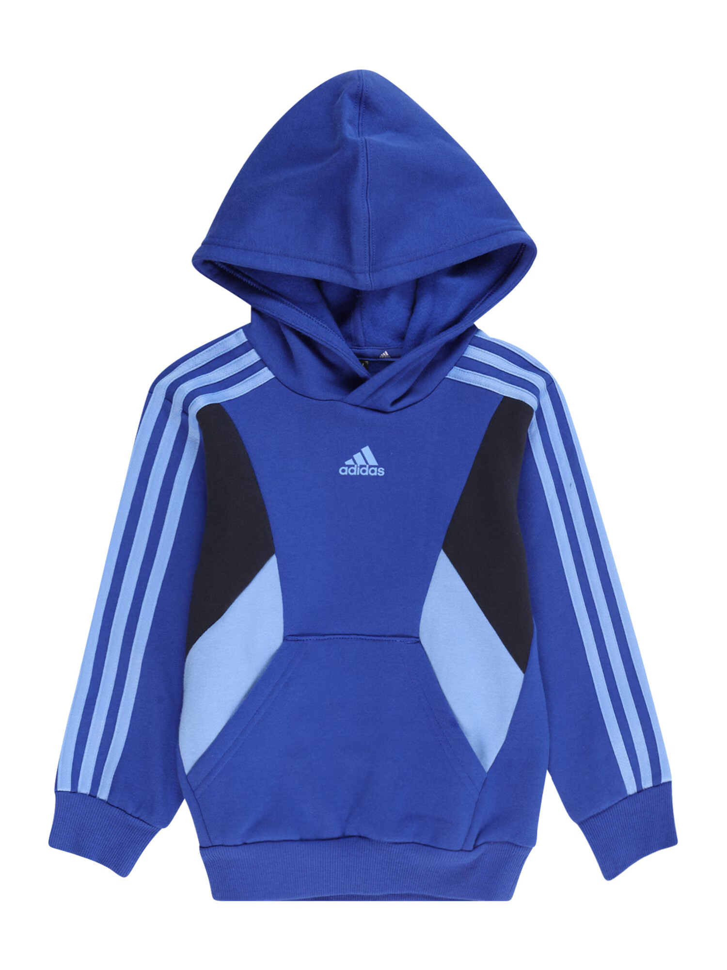 ADIDAS SPORTSWEAR Αθλητική μπλούζα φούτερ 'Essentials Colorblock' μπλε ουρανού / γαλάζιο / μαύρο - Pepit.gr