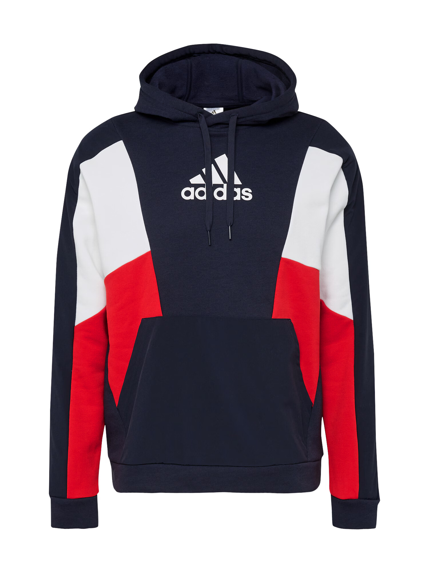 ADIDAS SPORTSWEAR Αθλητική μπλούζα φούτερ 'Essentials Colorblock' ναυτικό μπλε / κόκκινο / λευκό - Pepit.gr