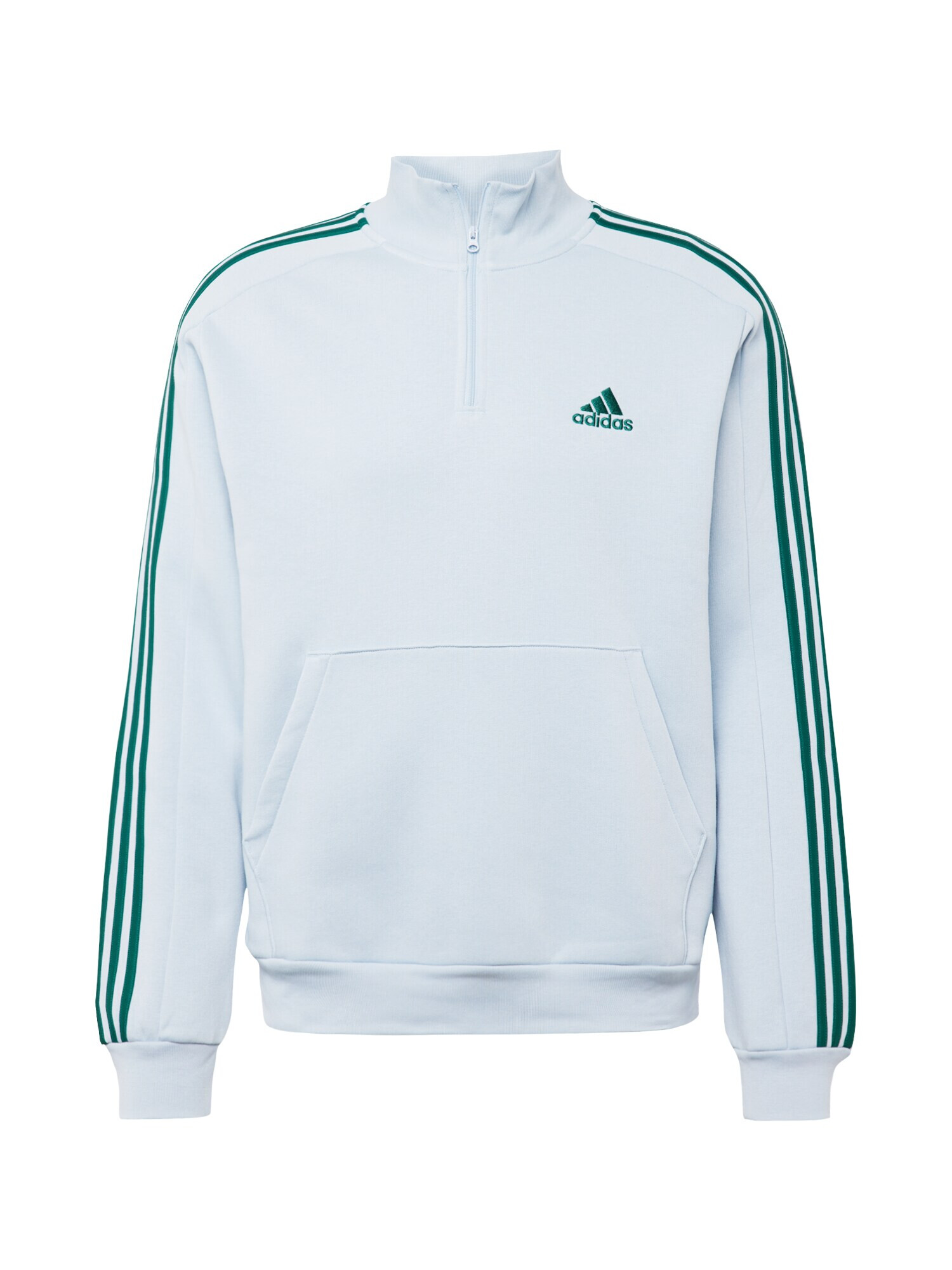 ADIDAS SPORTSWEAR Αθλητική μπλούζα φούτερ 'Essentials Fleece 3-Stripes ' γαλάζιο / πράσινο - Pepit.gr