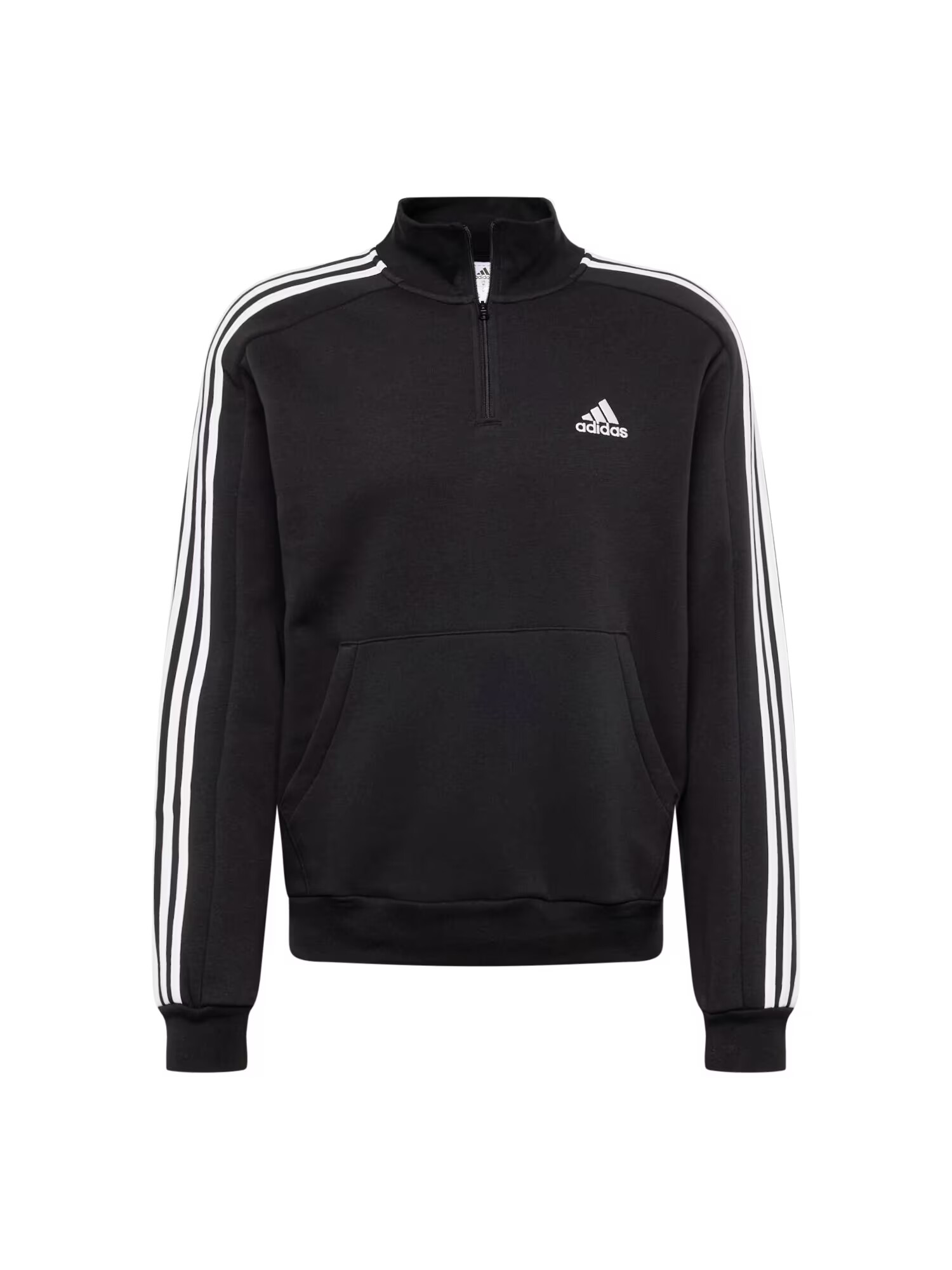 ADIDAS SPORTSWEAR Αθλητική μπλούζα φούτερ 'Essentials' μαύρο / λευκό - Pepit.gr