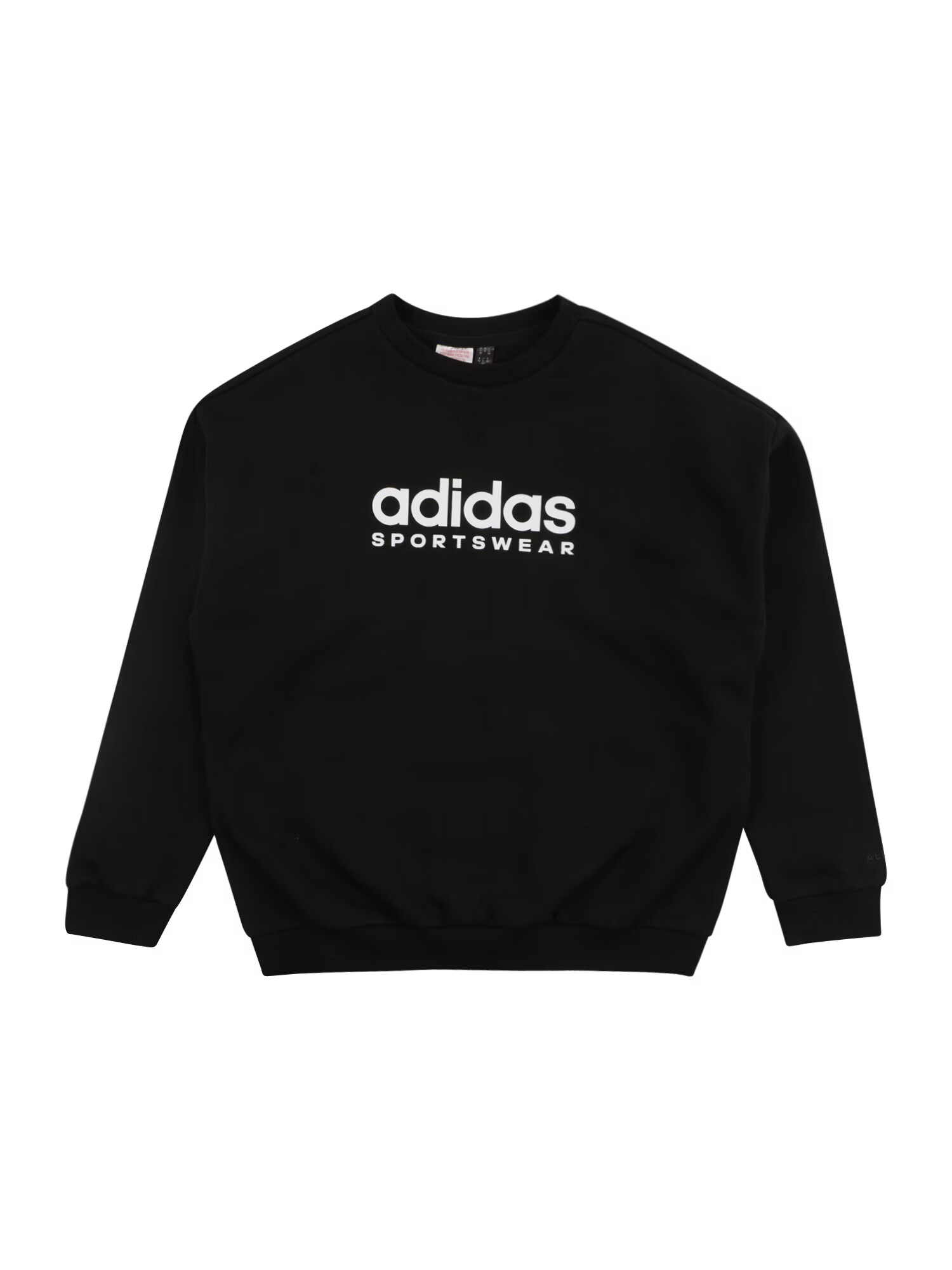 ADIDAS SPORTSWEAR Αθλητική μπλούζα φούτερ μαύρο / λευκό - Pepit.gr