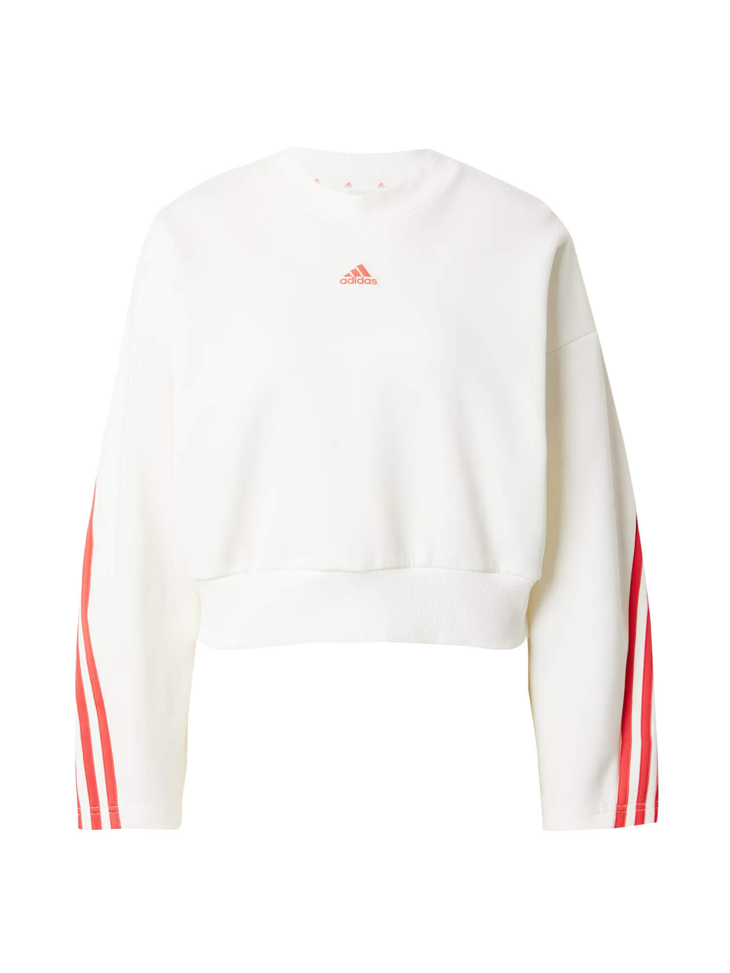 ADIDAS SPORTSWEAR Αθλητική μπλούζα φούτερ 'Future Icons Three Stripes' καρπουζί / λευκό - Pepit.gr