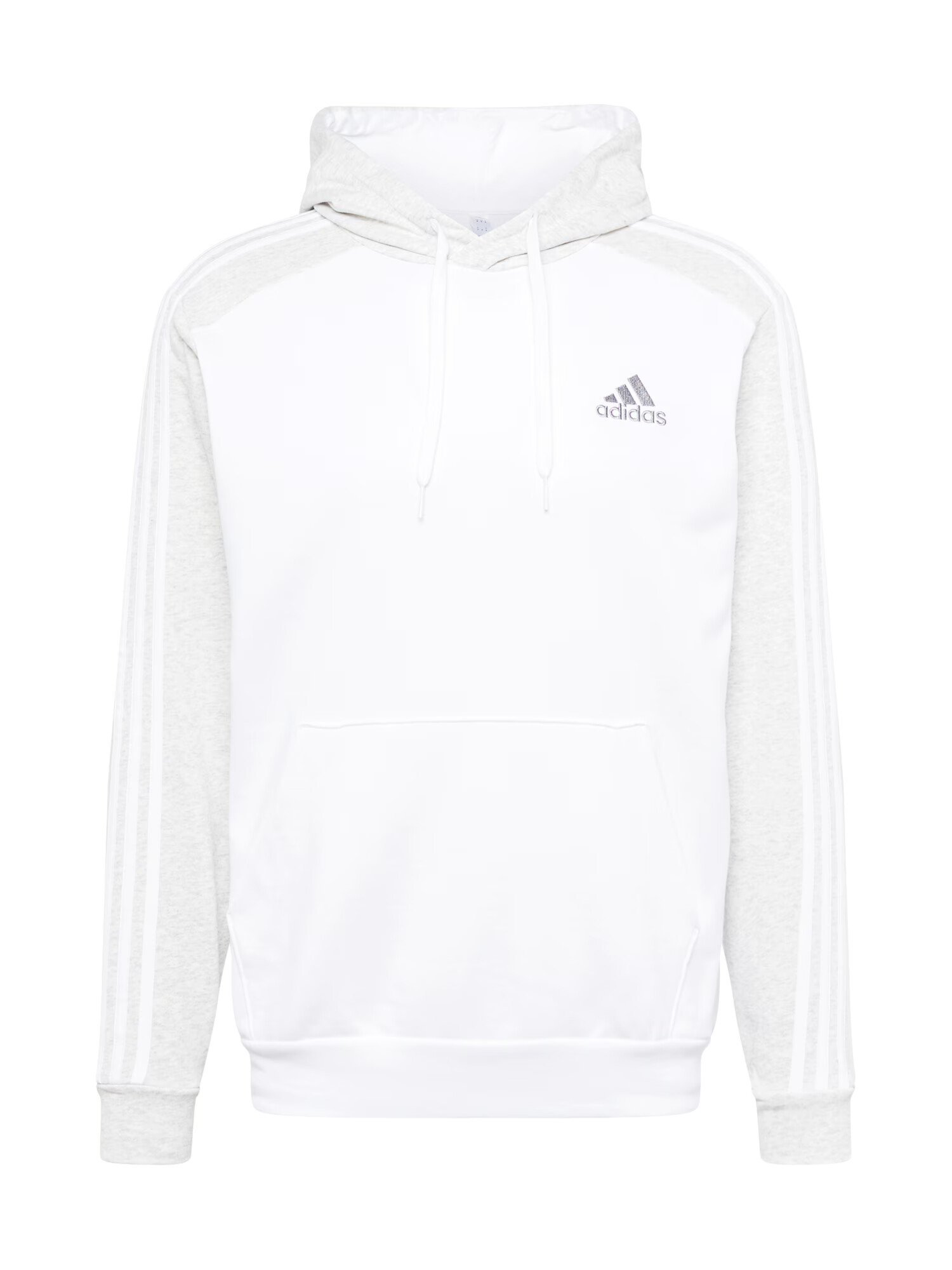 ADIDAS SPORTSWEAR Αθλητική μπλούζα φούτερ γκρι μελανζέ / λευκό - Pepit.gr