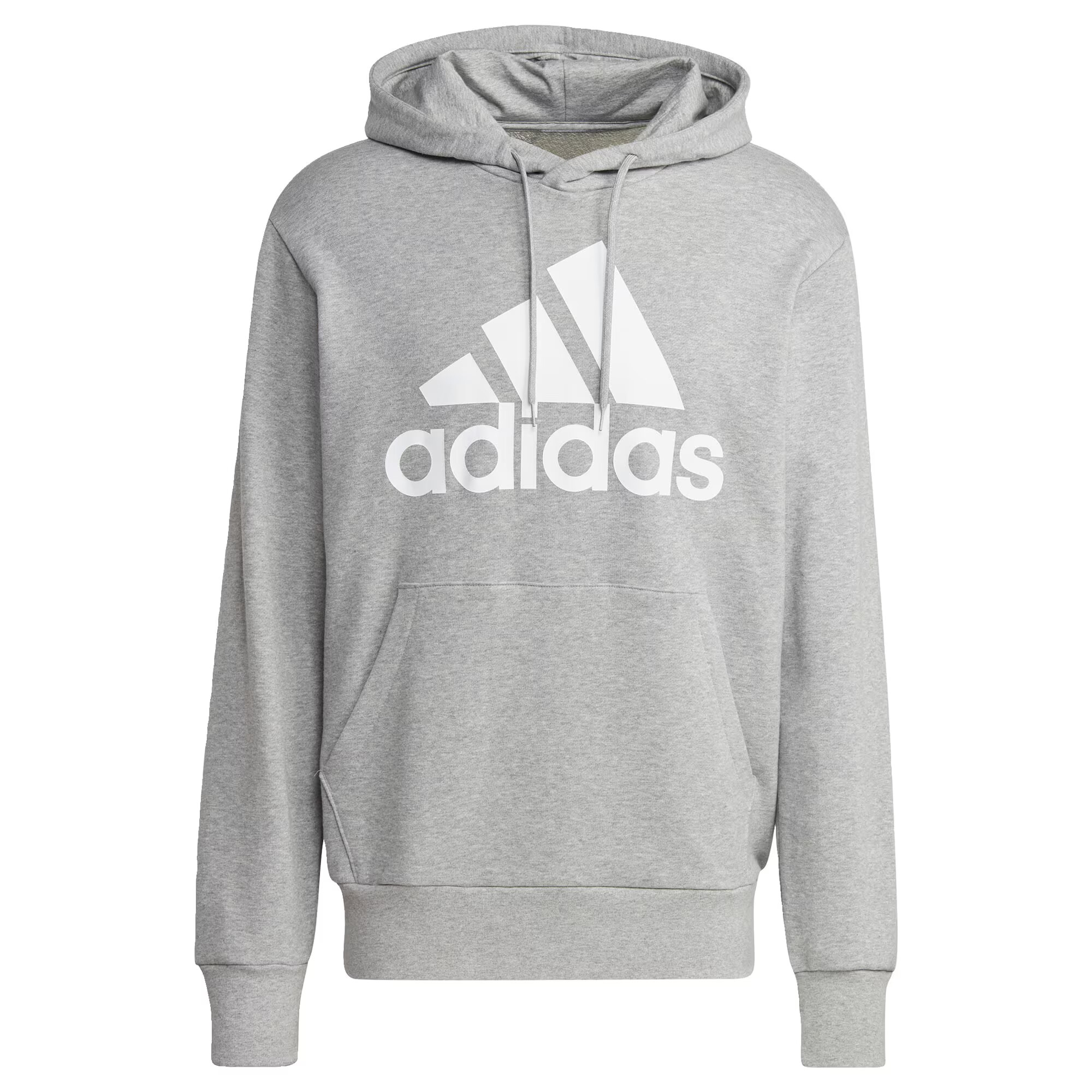 ADIDAS SPORTSWEAR Αθλητική μπλούζα φούτερ γκρι μελανζέ / λευκό - Pepit.gr