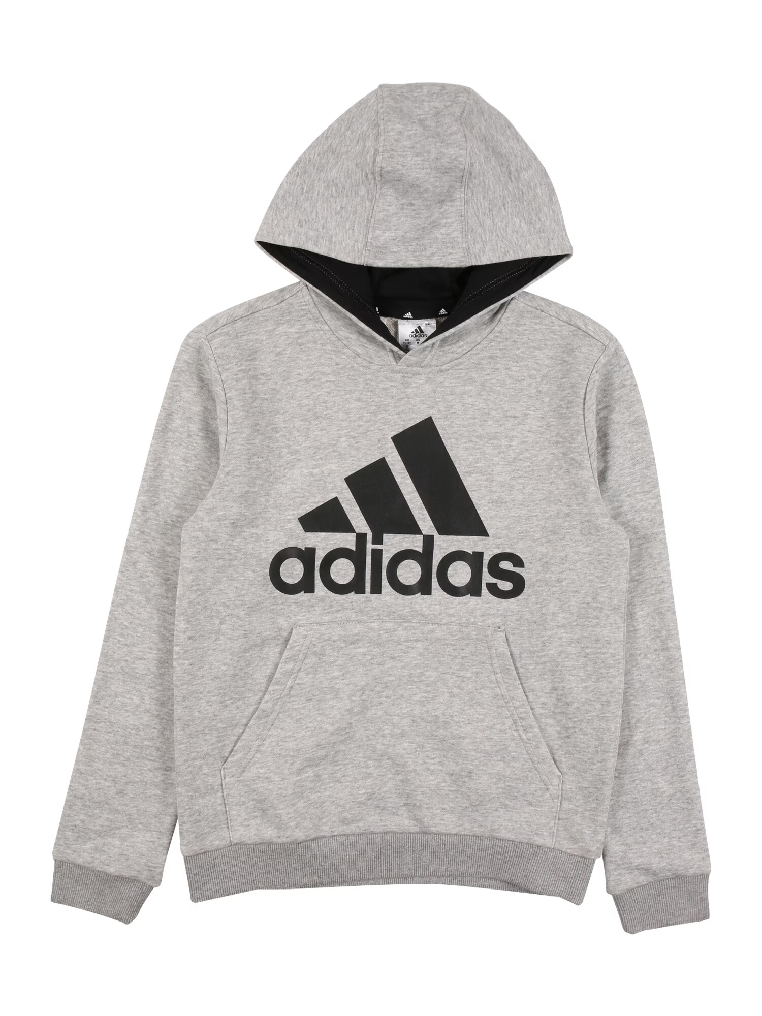 ADIDAS SPORTSWEAR Αθλητική μπλούζα φούτερ γκρι μελανζέ / μαύρο - Pepit.gr