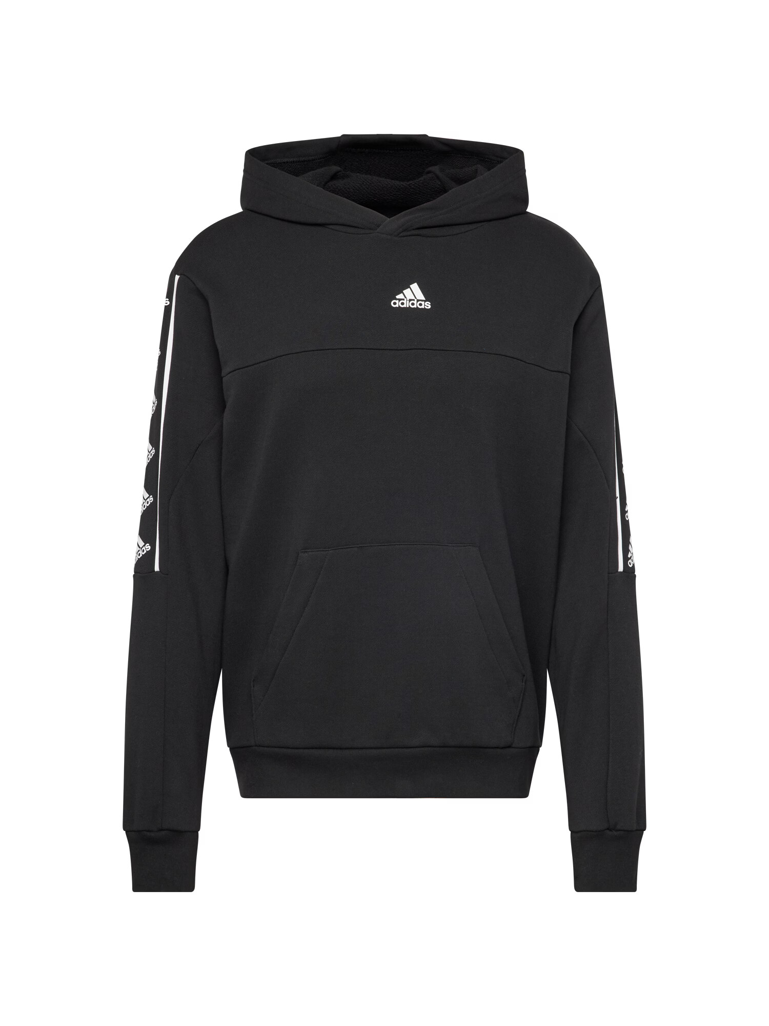 ADIDAS SPORTSWEAR Αθλητική μπλούζα φούτερ μαύρο / λευκό - Pepit.gr