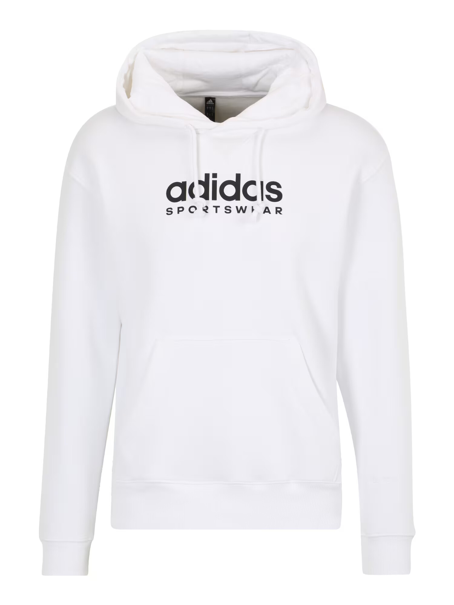 ADIDAS SPORTSWEAR Αθλητική μπλούζα φούτερ μαύρο / λευκό - Pepit.gr