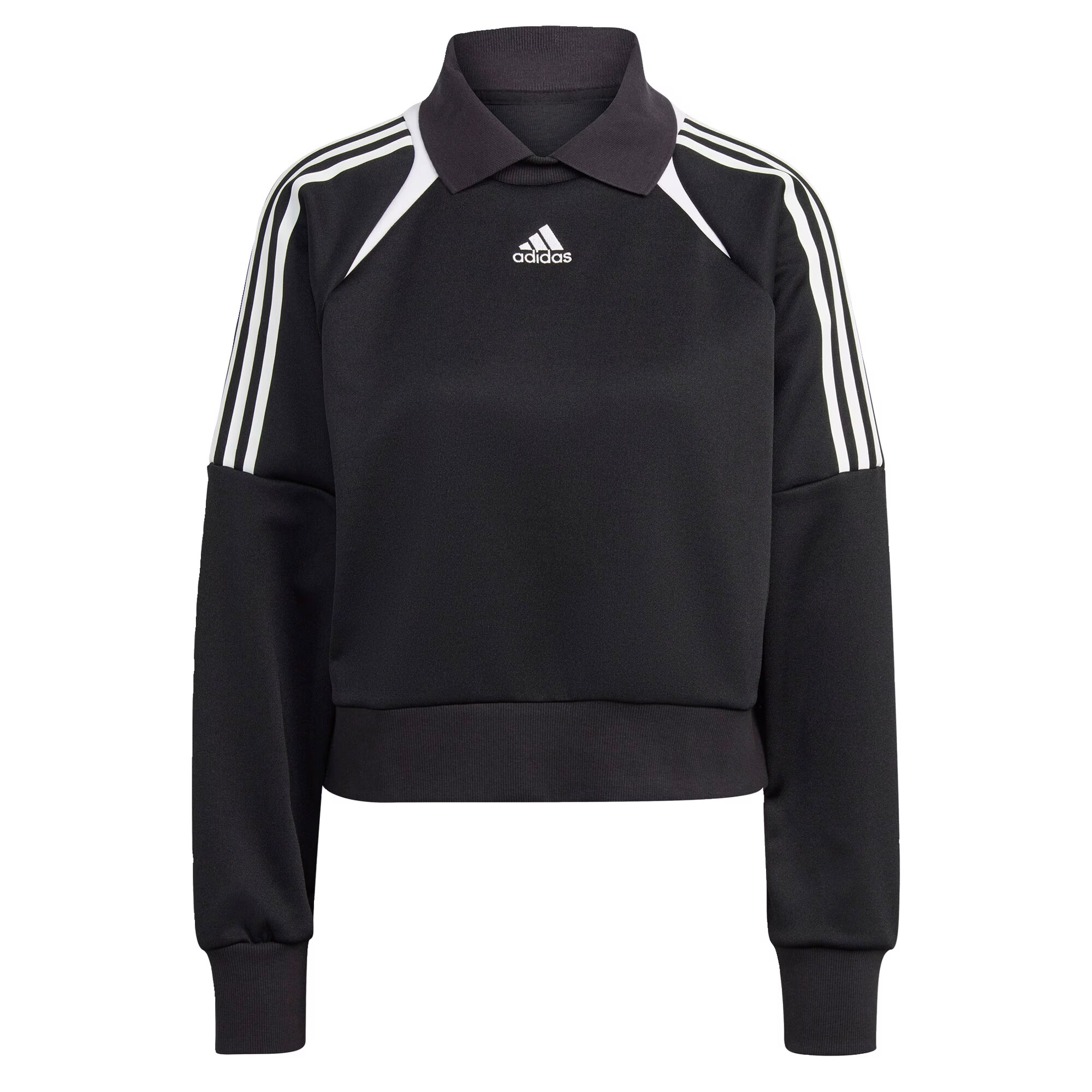 ADIDAS SPORTSWEAR Αθλητική μπλούζα φούτερ 'Track' μαύρο / λευκό - Pepit.gr