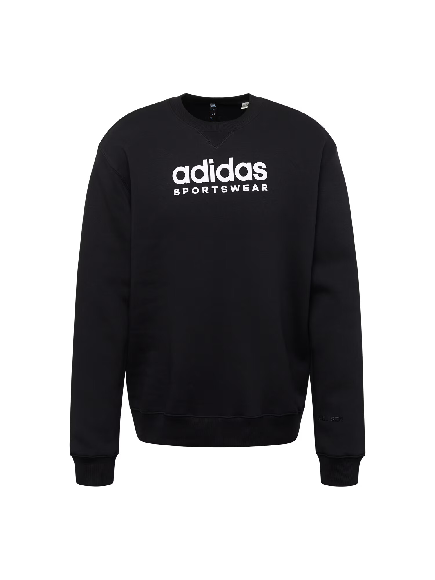 ADIDAS SPORTSWEAR Αθλητική μπλούζα φούτερ μαύρο / λευκό - Pepit.gr