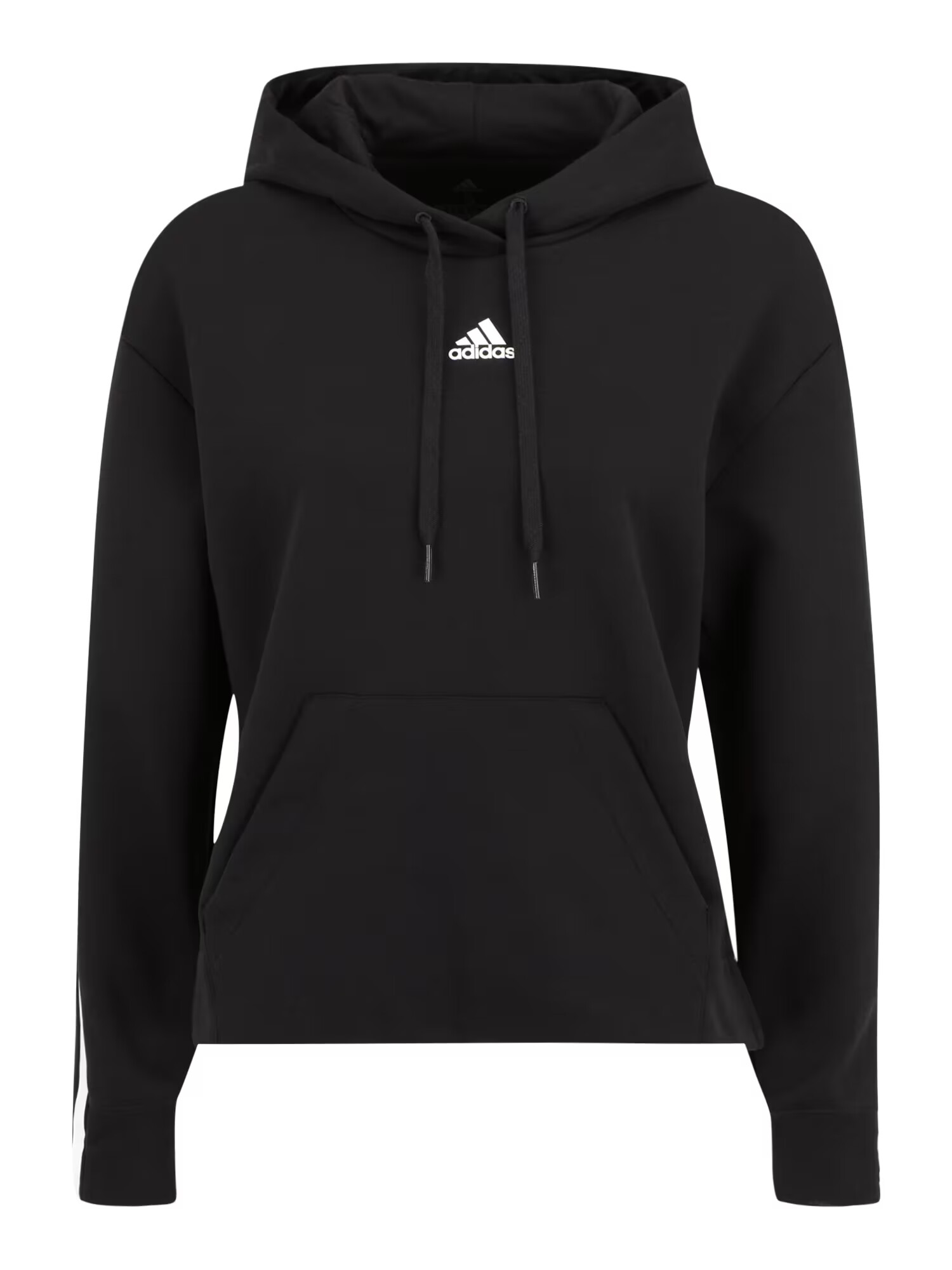 ADIDAS SPORTSWEAR Αθλητική μπλούζα φούτερ μαύρο / λευκό - Pepit.gr