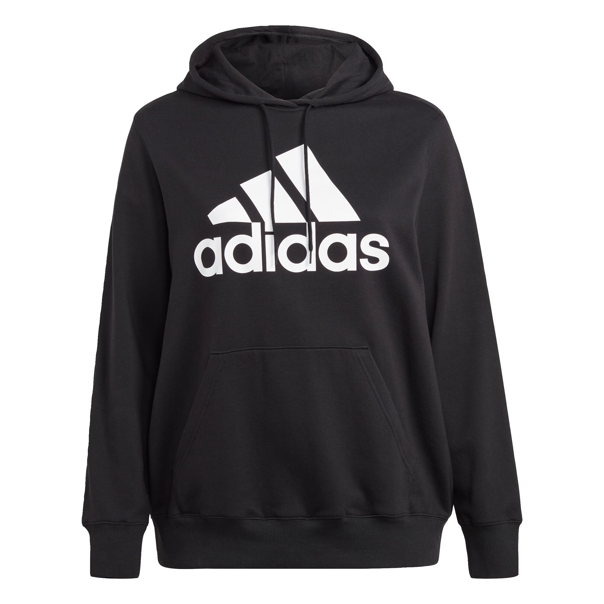 ADIDAS SPORTSWEAR Αθλητική μπλούζα φούτερ 'Essentials Big Logo French Terry ' μαύρο / λευκό - Pepit.gr