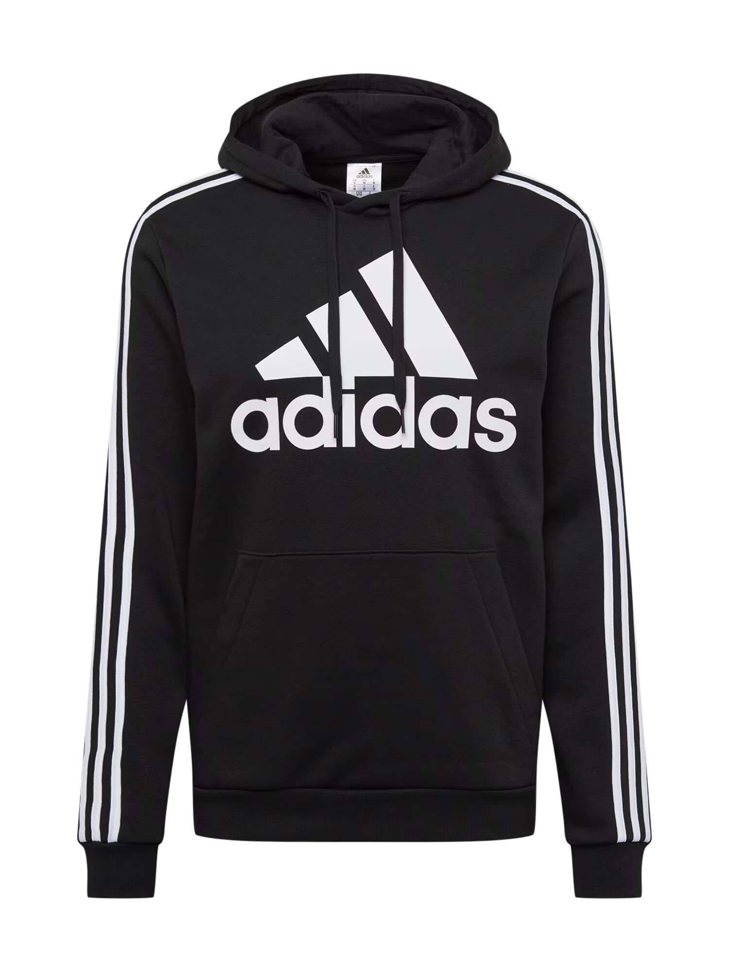 ADIDAS SPORTSWEAR Αθλητική μπλούζα φούτερ μαύρο / λευκό - Pepit.gr