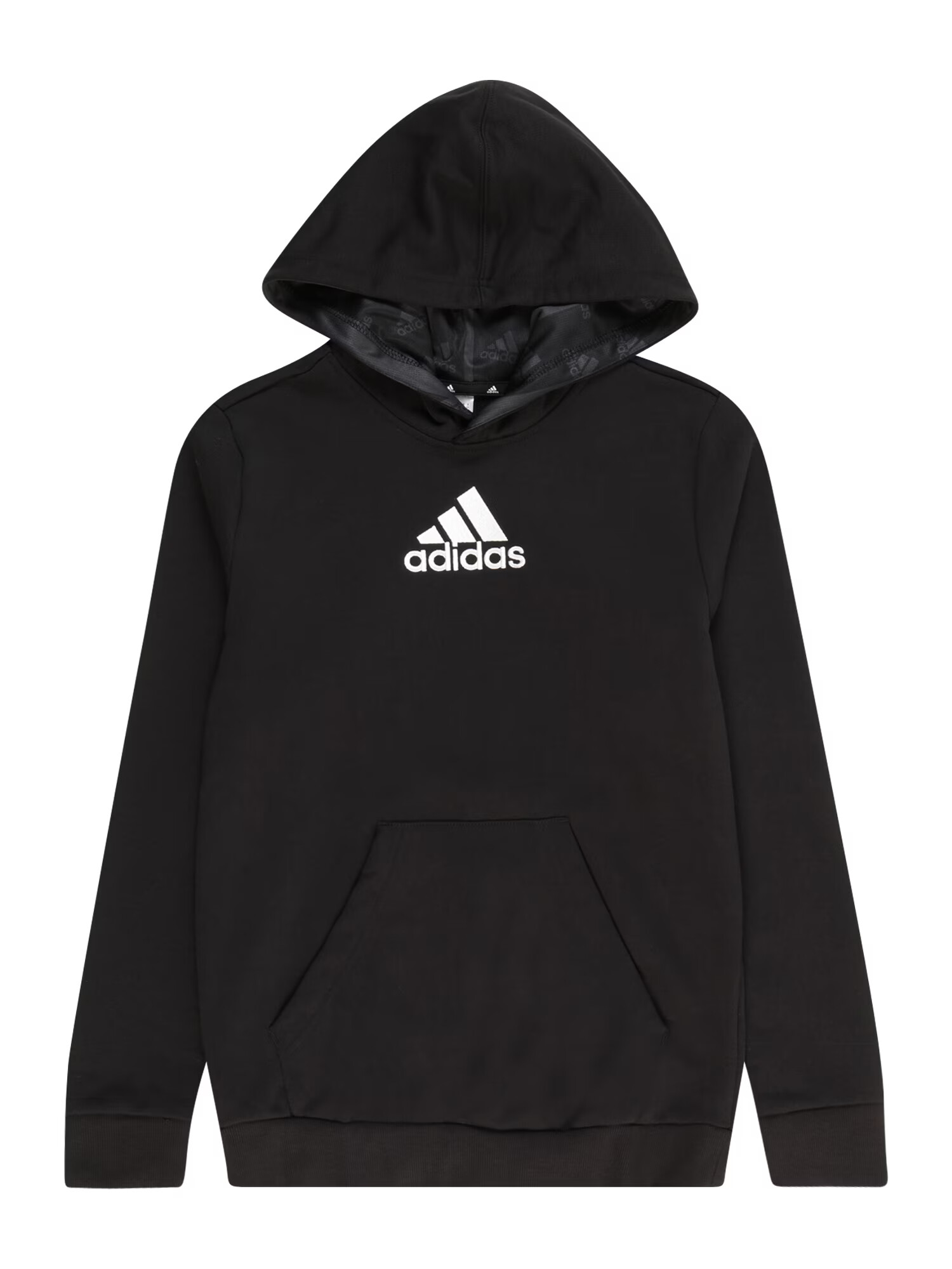 ADIDAS SPORTSWEAR Αθλητική μπλούζα φούτερ 'Brand Love Allover Print' μαύρο / λευκό - Pepit.gr