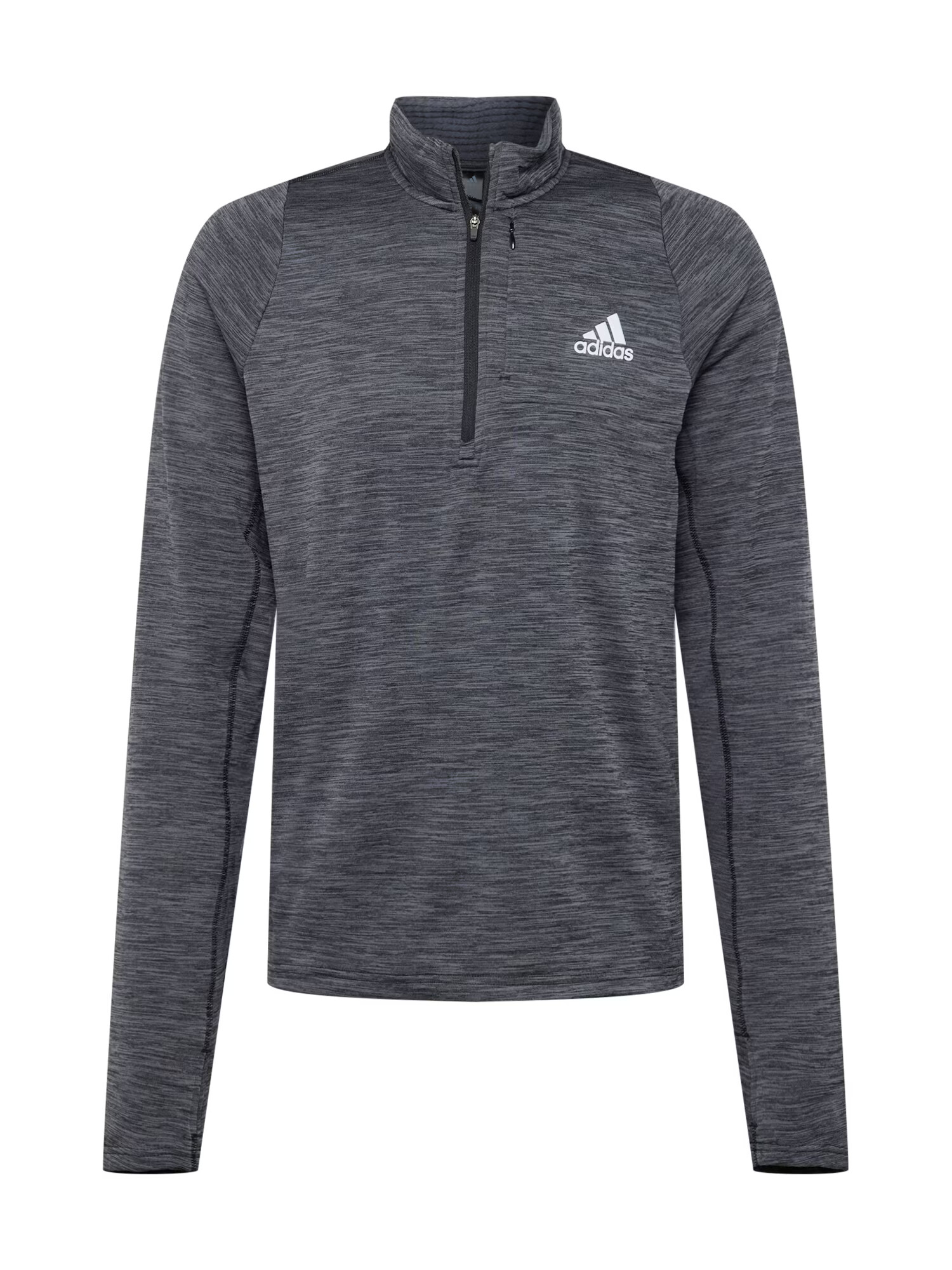 ADIDAS SPORTSWEAR Αθλητική μπλούζα φούτερ 'Run Icons 3-Bar Warm ' μαύρο μελανζέ / λευκό - Pepit.gr