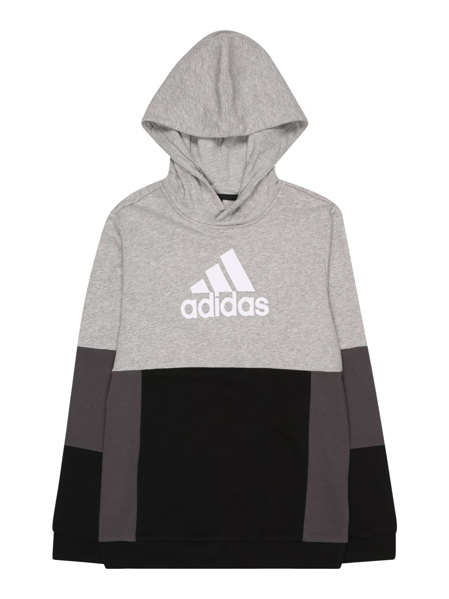 ADIDAS SPORTSWEAR Αθλητική μπλούζα φούτερ σκούρο γκρι / γκρι μελανζέ / μαύρο / λευκό - Pepit.gr