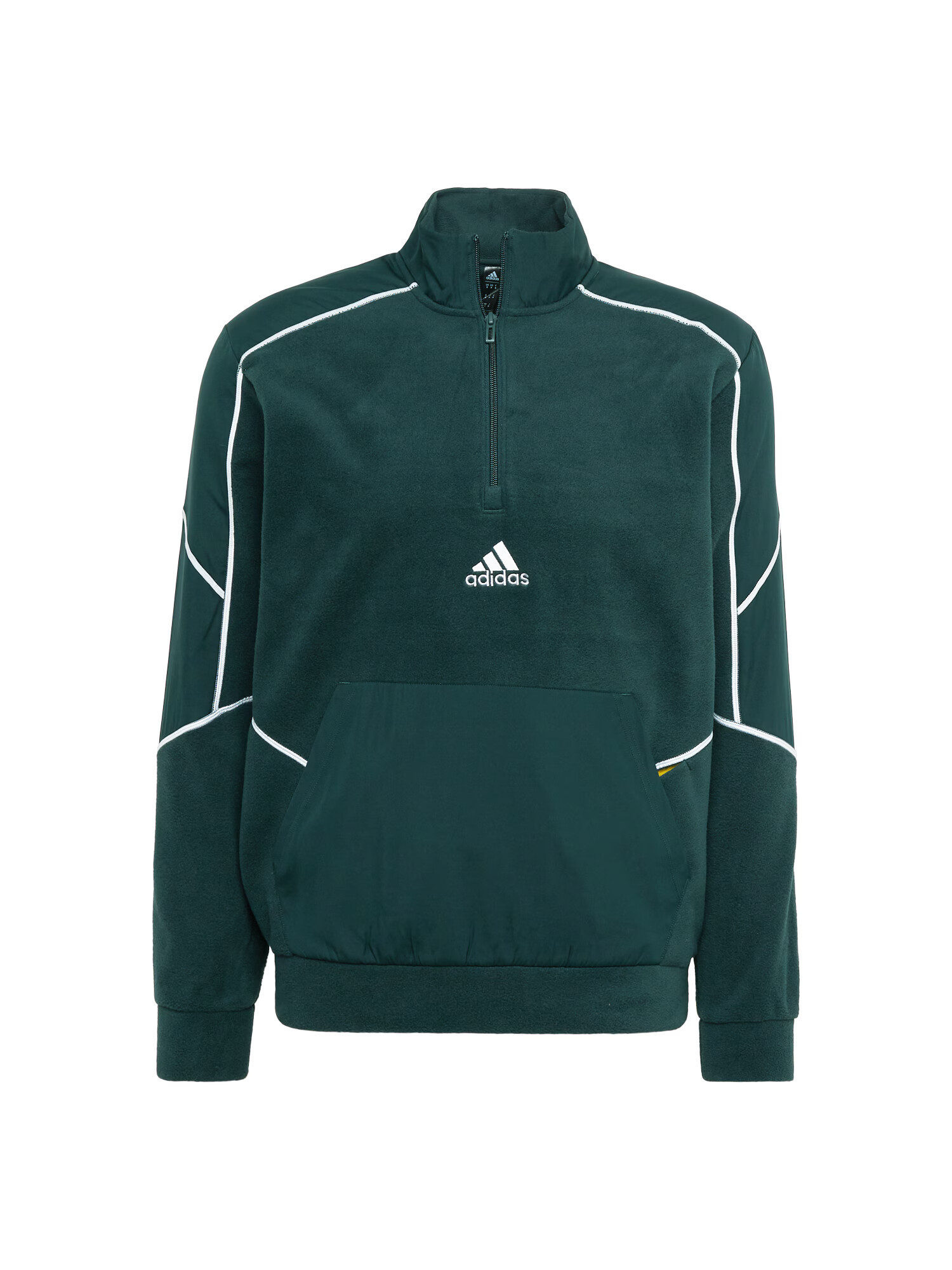 ADIDAS SPORTSWEAR Αθλητική μπλούζα φούτερ σκούρο πράσινο / λευκό - Pepit.gr